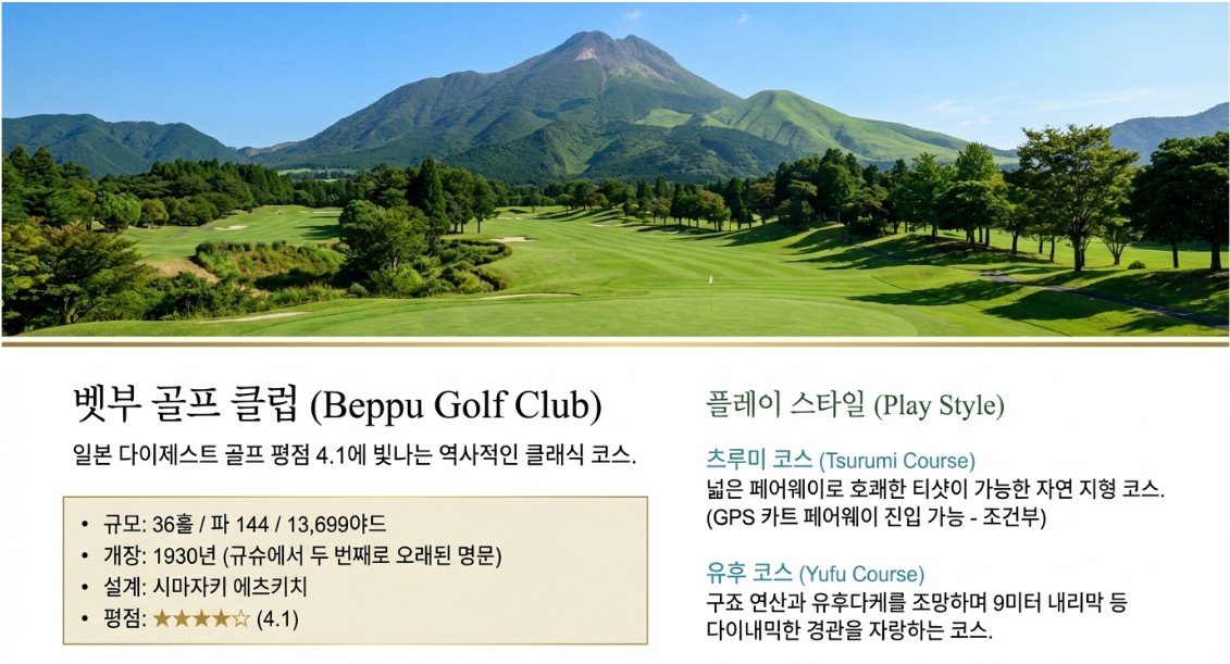 항공별도 ★벳부 온천3색골프 유후인 / 도보10분거리, 전통 료칸상품 2박3일 860, 000원~