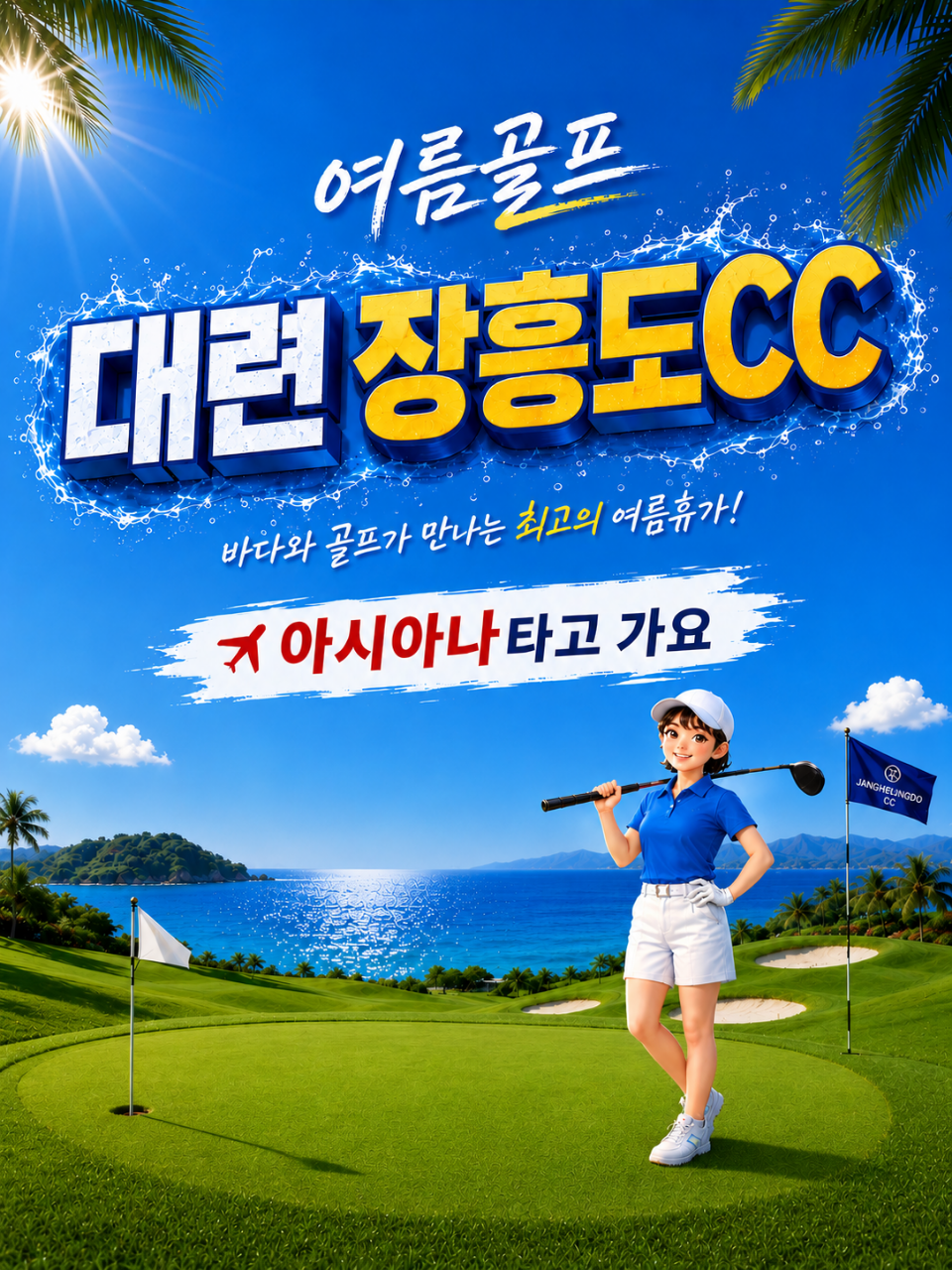 🏖 여름엔 역시 장흥도cc 가 짱 🔎 한국보다 5도이상 낮은 기온 7~8월 가장 많이 찾는 대련 3박4일 849,000