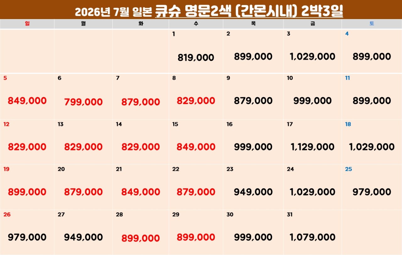 6~7월🔊 큐슈명문 2색 (간몬시내숙박) 상품!! 산요국제cc + 레이크스완cc 🤩2박3일 45홀 라운딩 = 749,000원- 🤩3박4일 899,000원~
