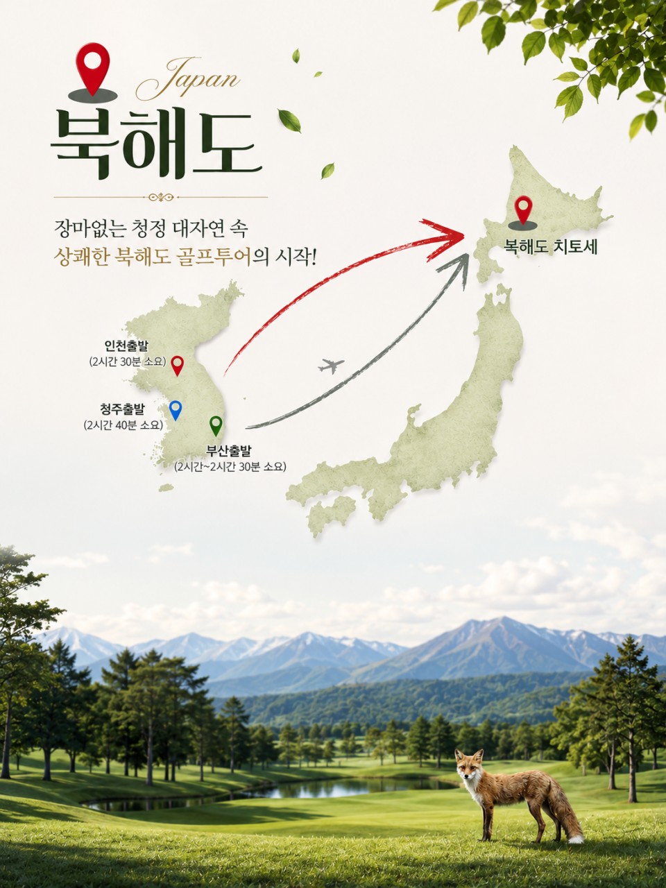 ❄북해도 7색골프 9월특가 3박4일 54홀 1,229,000 원~ 거품 없는 가격🔊한국인 직원 상주
