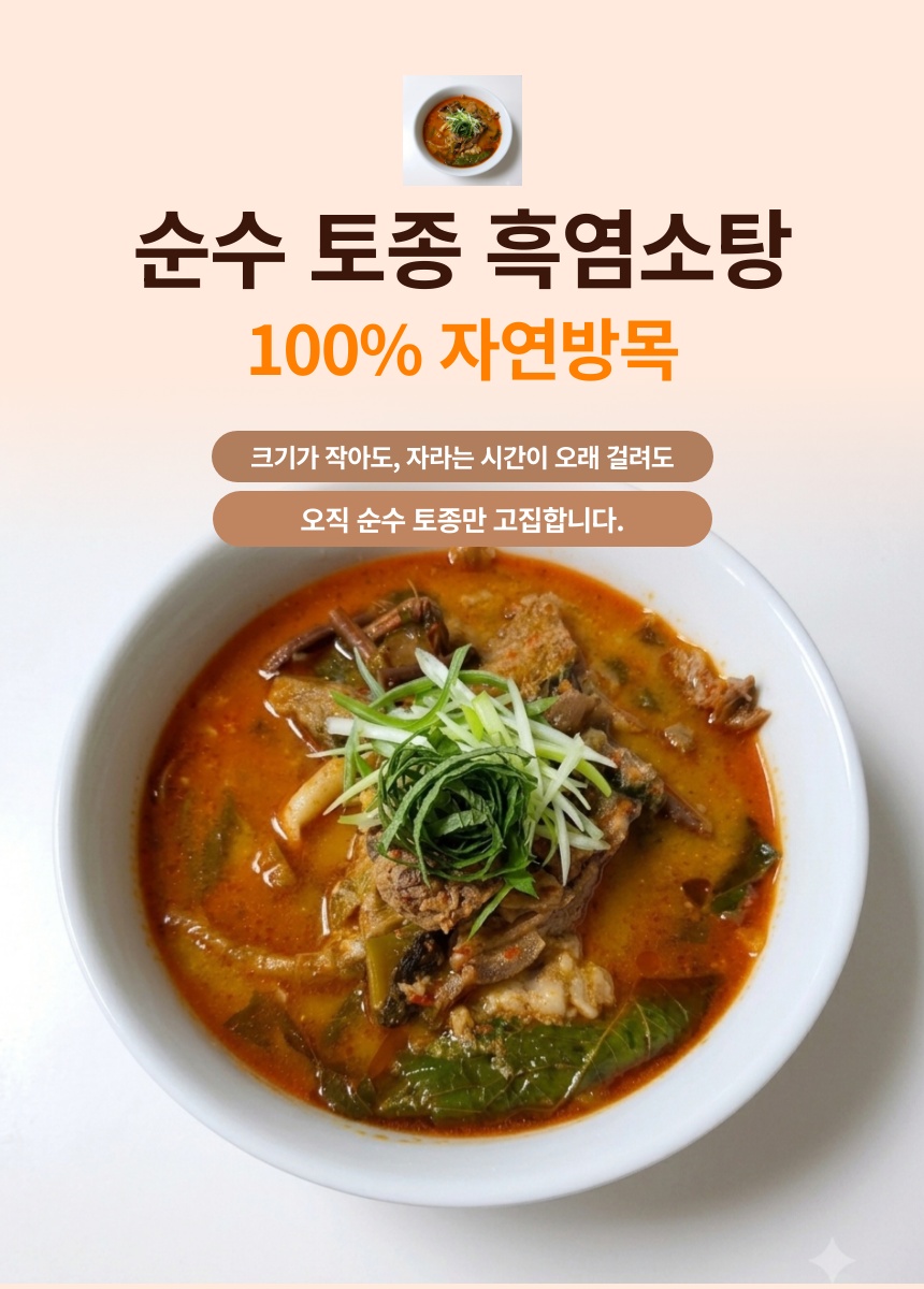 (급냉)토종 흑염소탕 550g