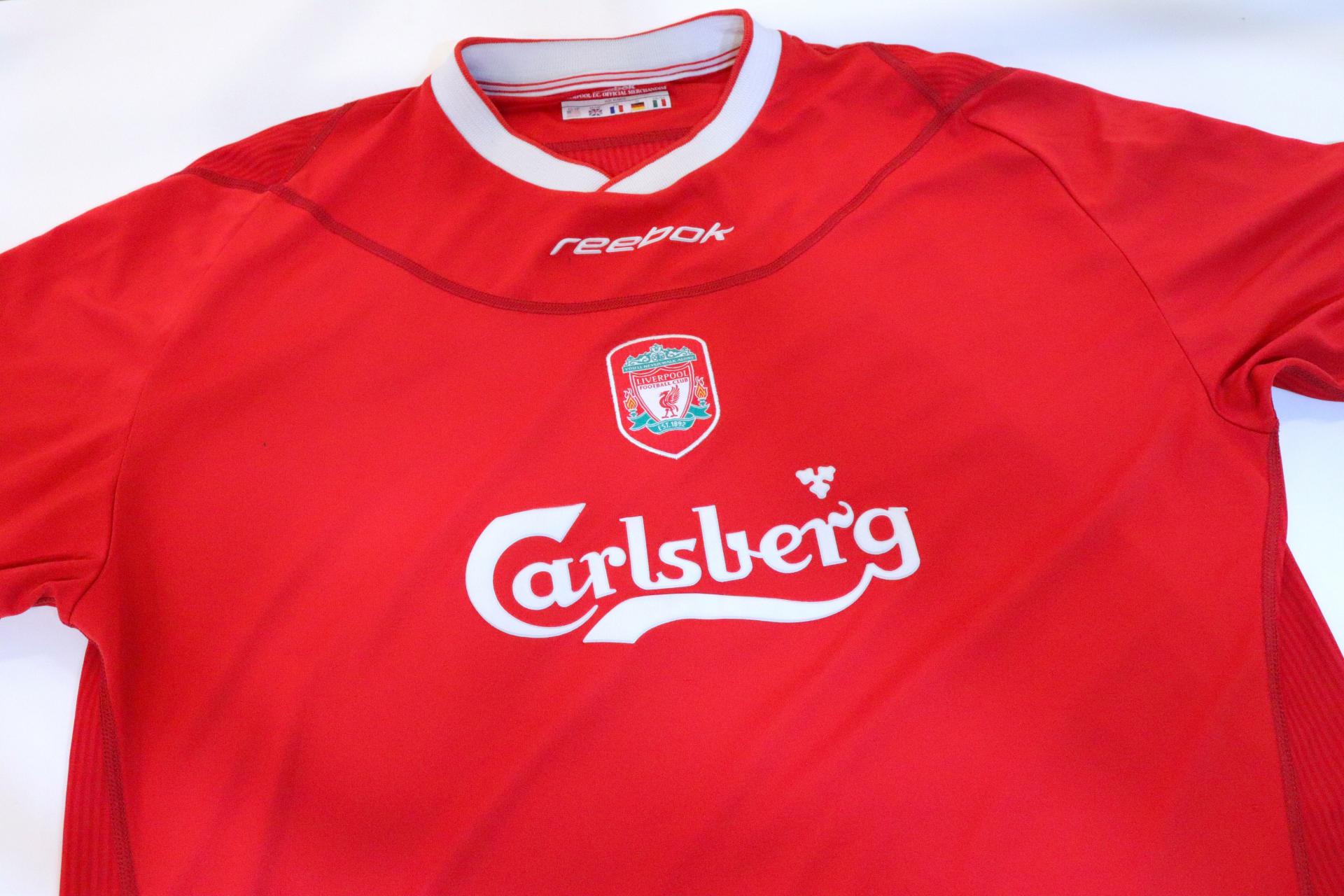 2002-2004 Liverpool Home L/S #17 Gerrard - XL