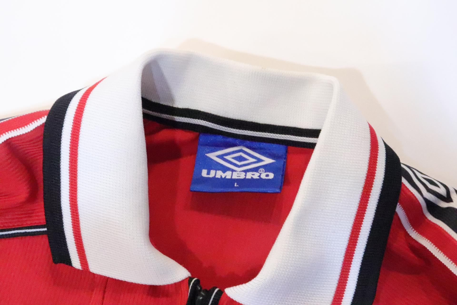 1998-1999 Manchester Utd Home S/S #7 Beckham - L