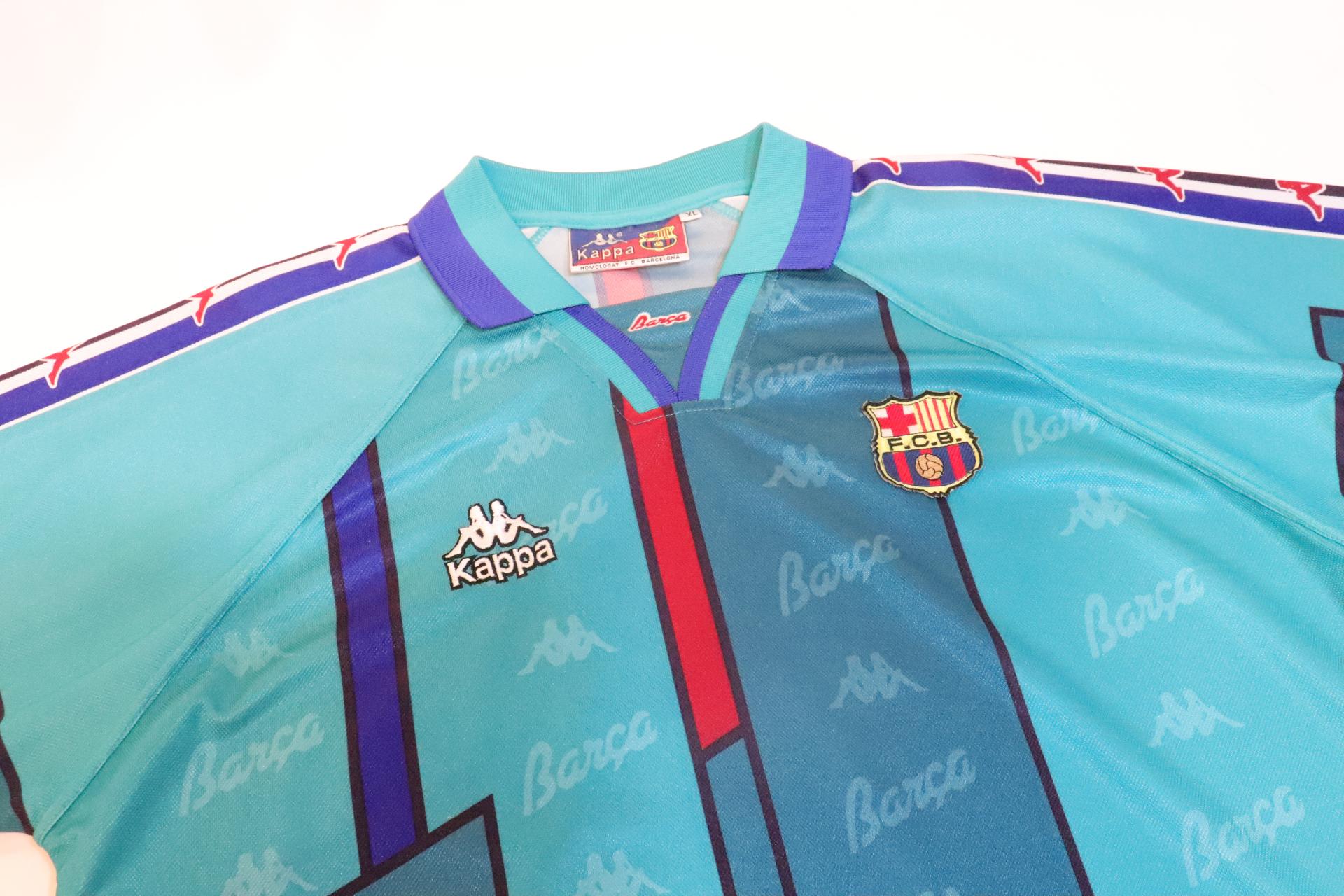 1995-1997 Barcelona Away S/S #9 Ronaldo - XL