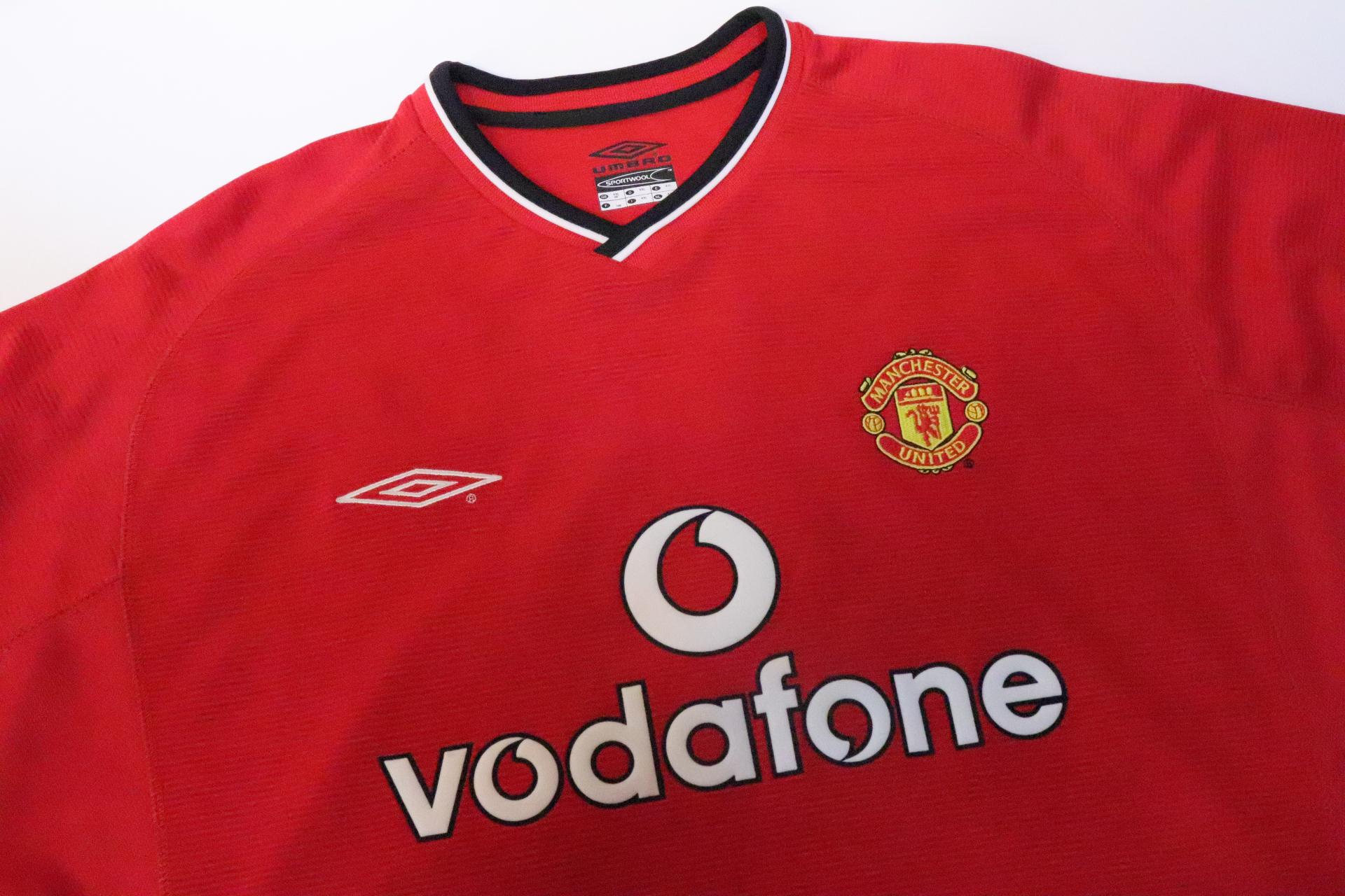 2000-2002 Manchester Utd Home S/S #7 Beckham - XXL