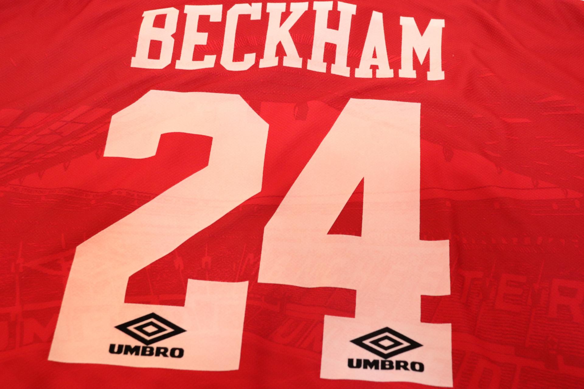 1994-1996 Manchester Utd Home S/S #24 Beckham - XXL