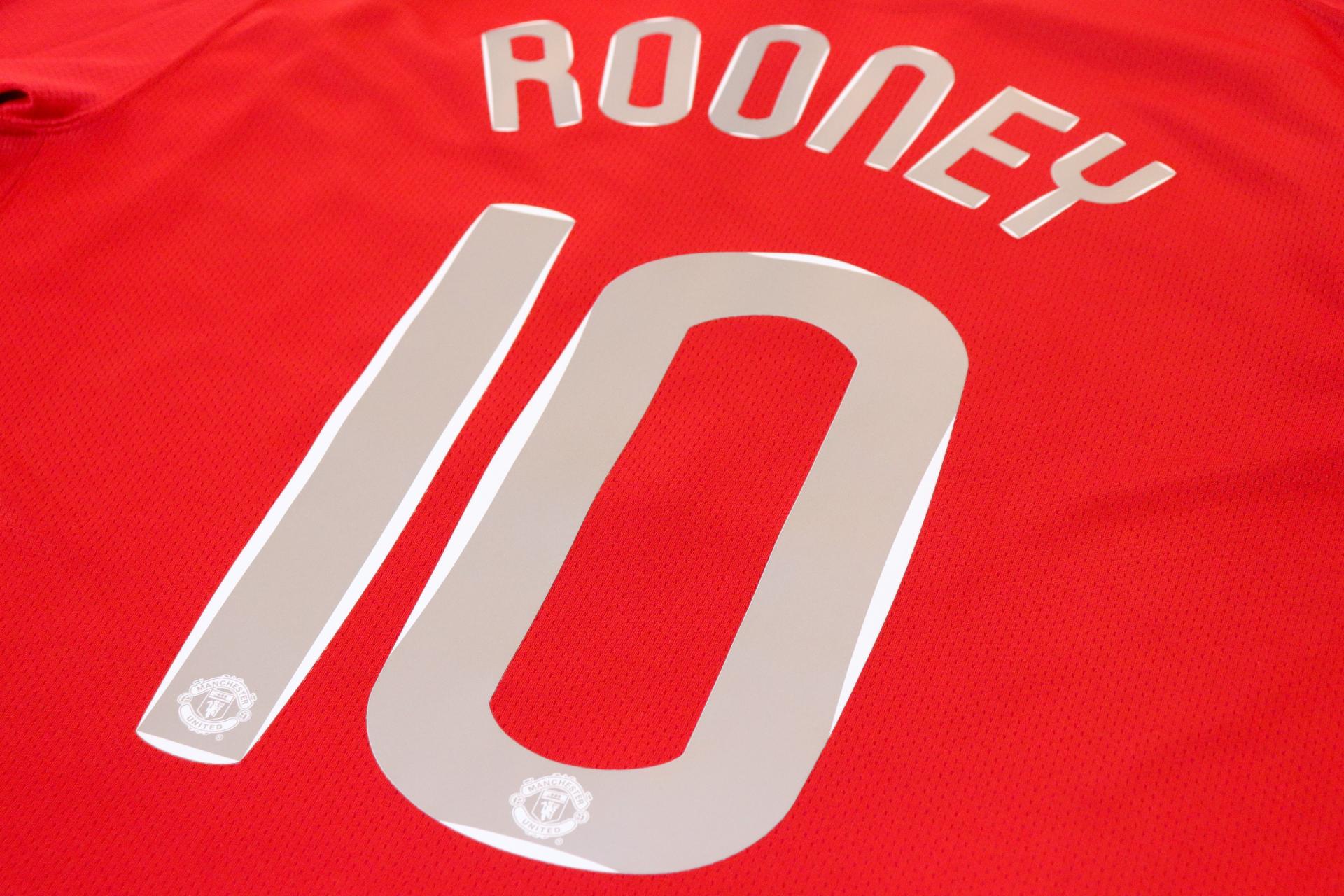 2007-2008 Manchester Utd Home S/S #10 Rooney - XL