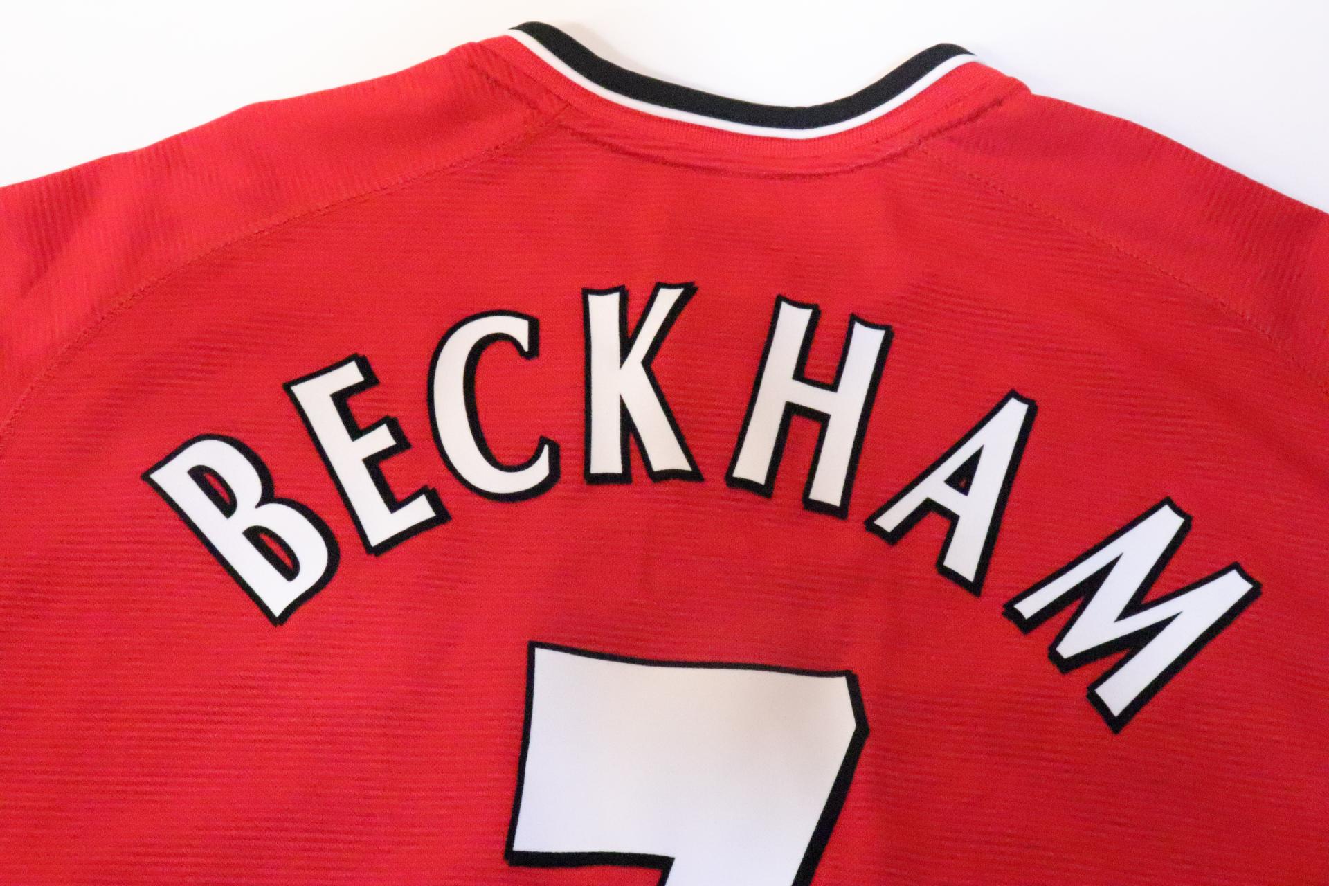 2000-2002 Manchester Utd Home S/S #7 Beckham - XXL