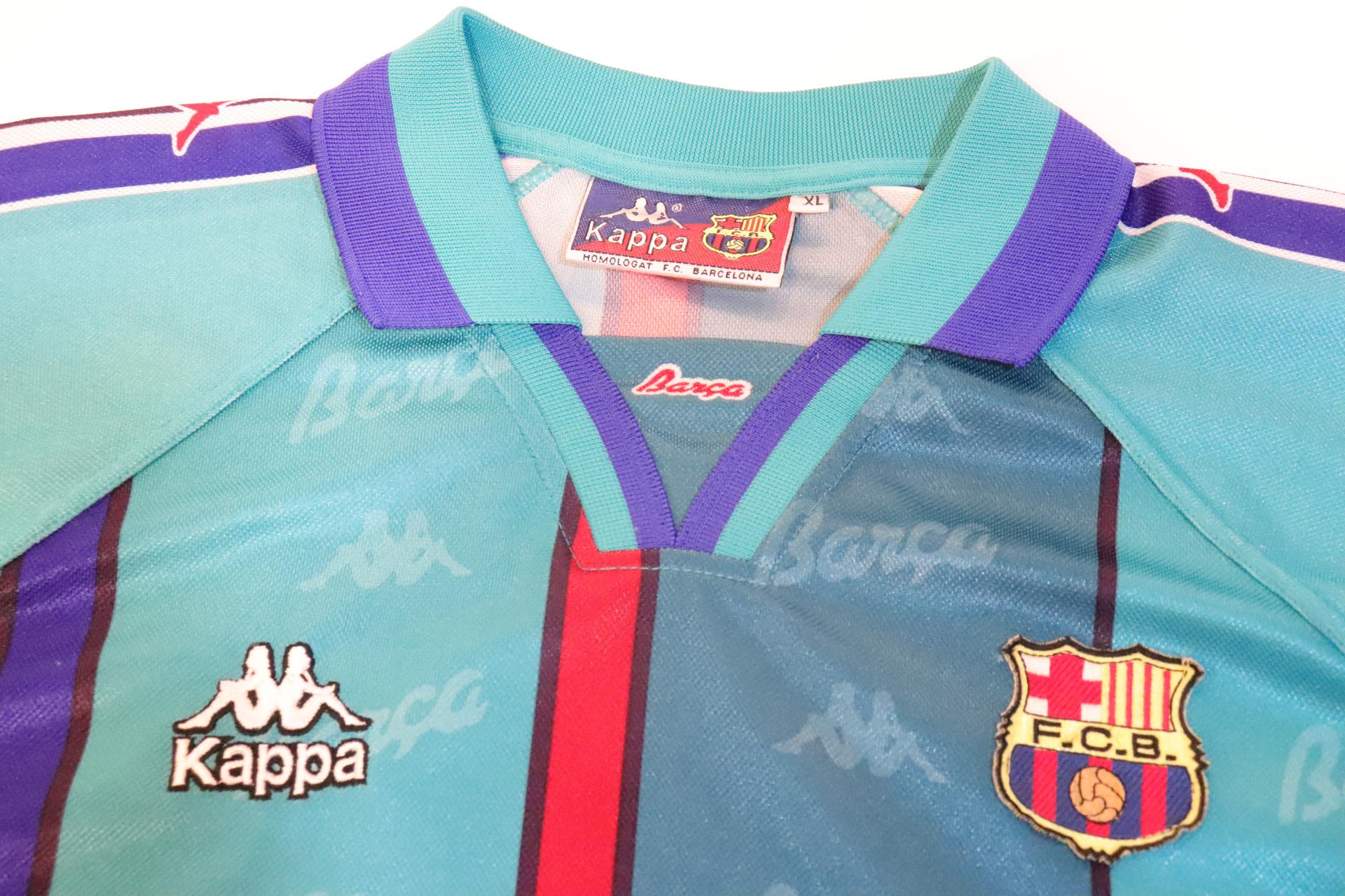 1995-1997 Barcelona Away S/S #9 Ronaldo - XL