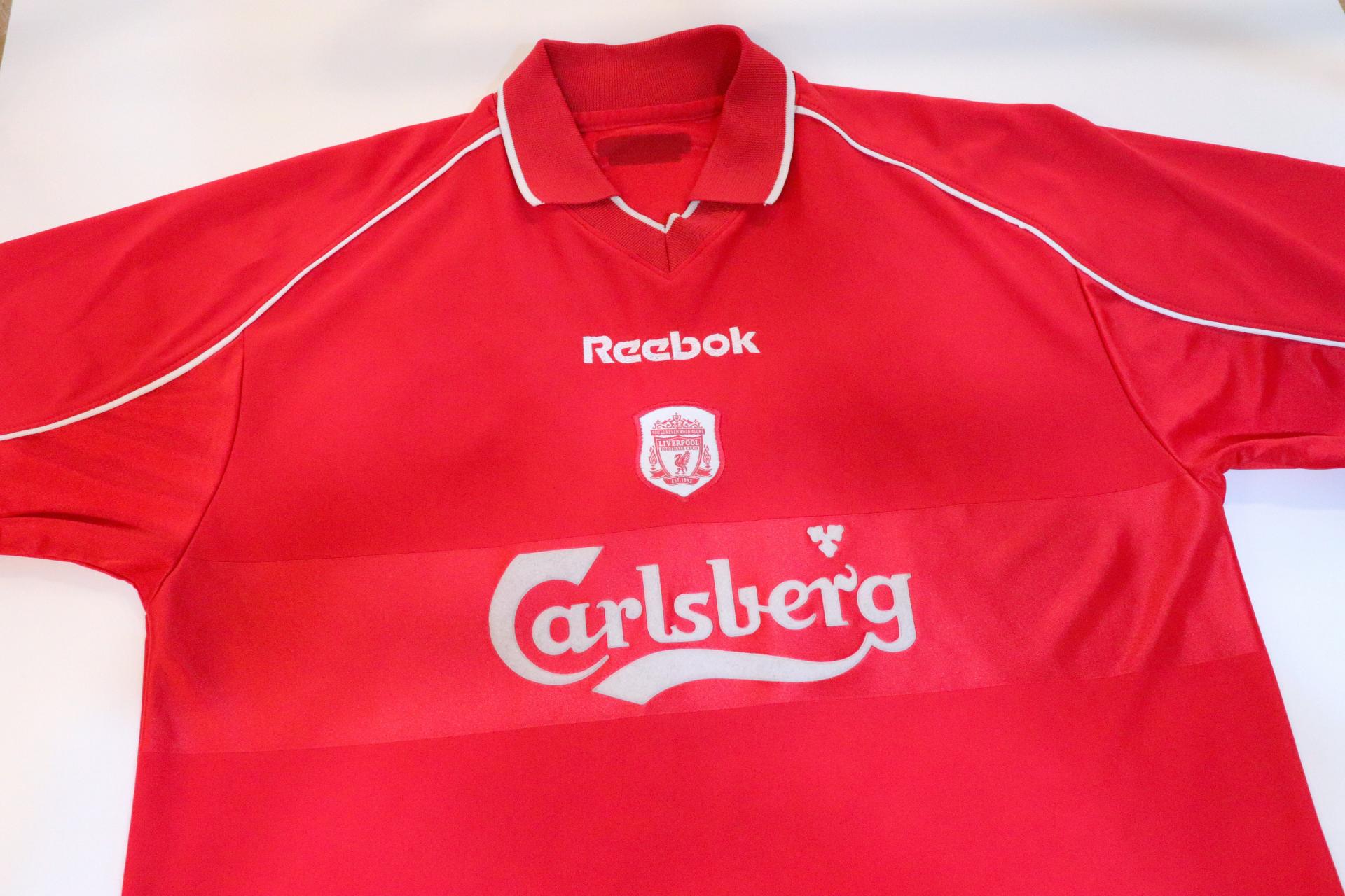 2000-2002 Liverpool Home S/S #17 Gerrard - XL
