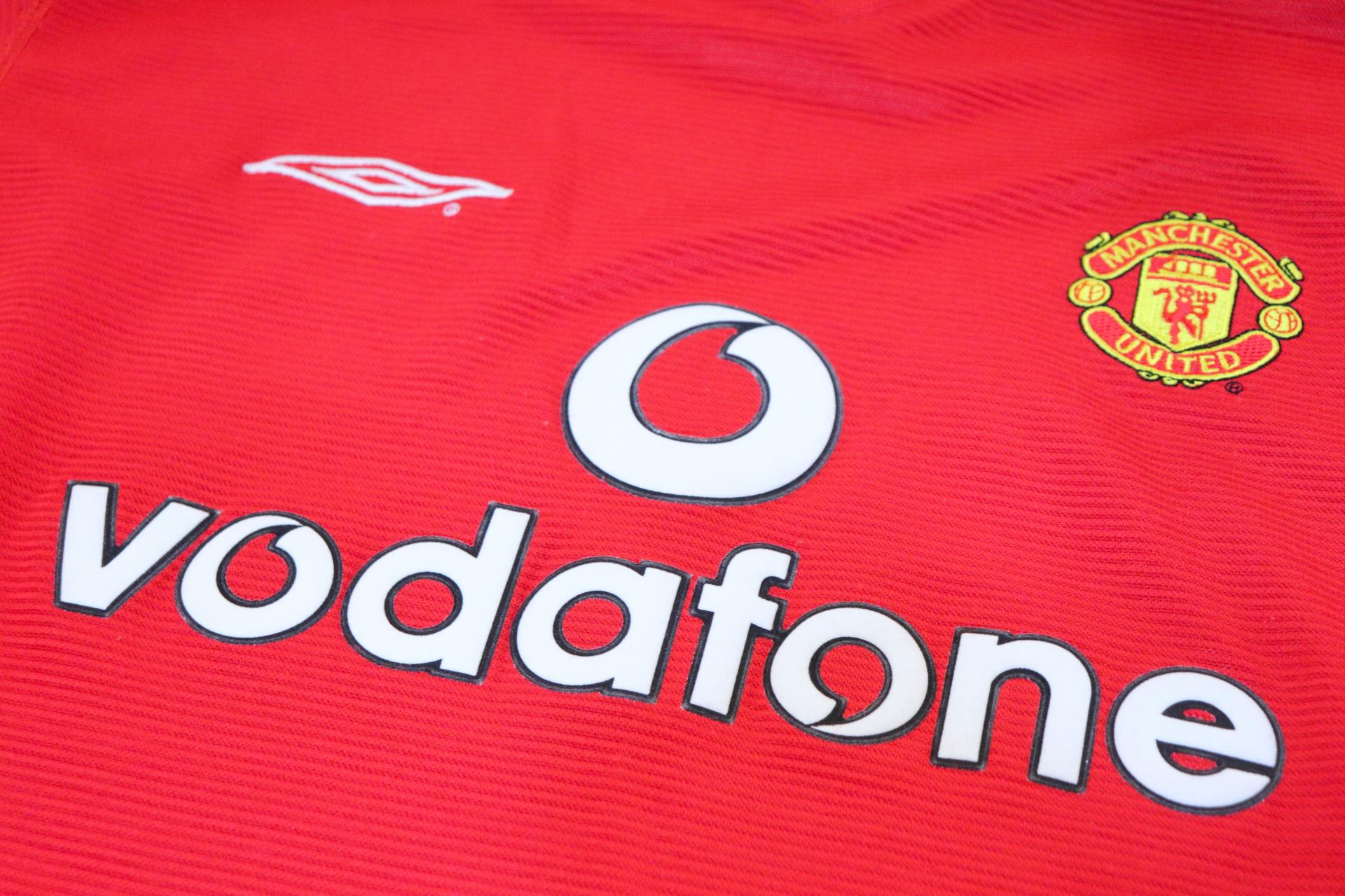 2000-2002 Manchester Utd Home S/S #7 Beckham - L