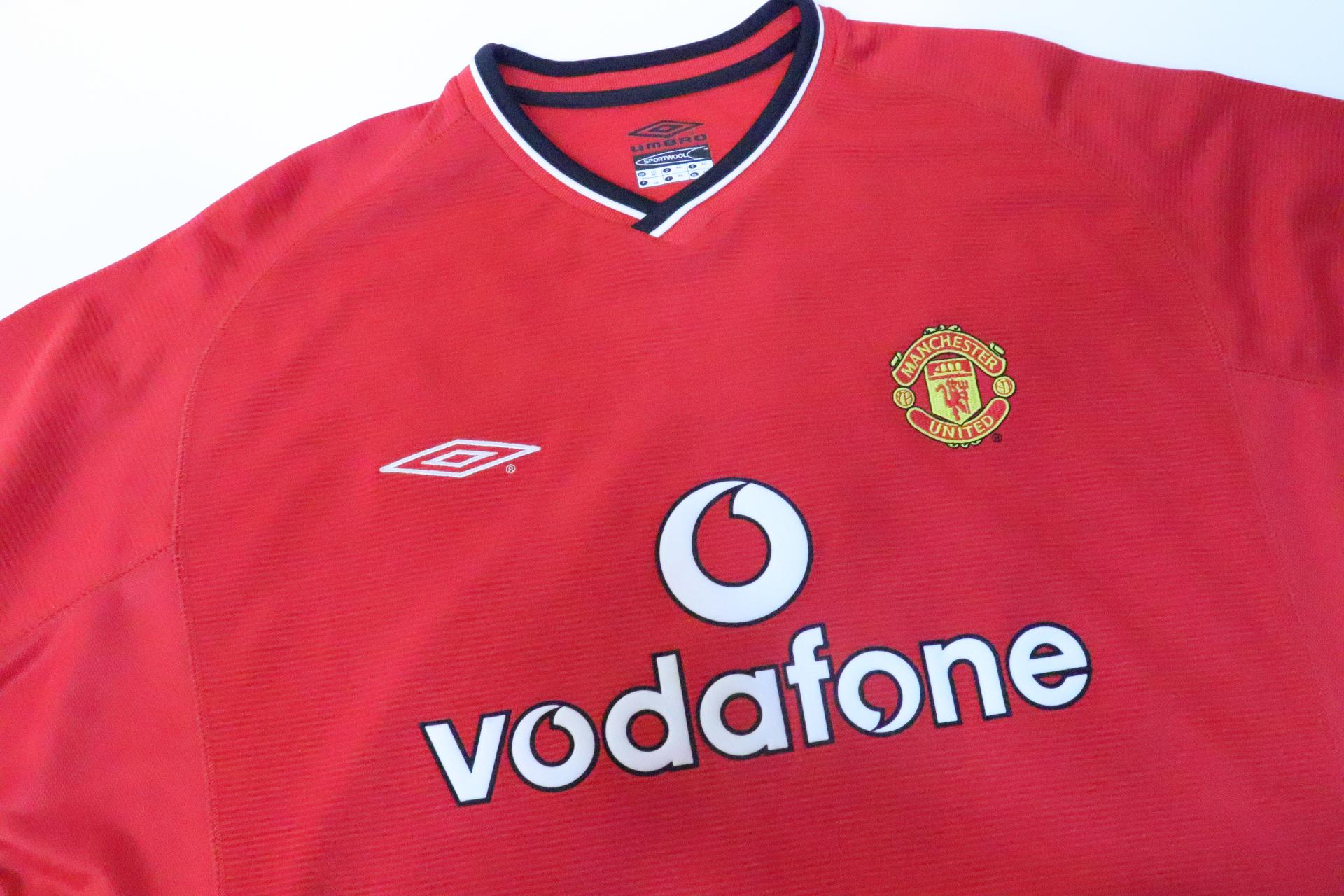 2000-2002 Manchester Utd Home S/S #7 Beckham - XXL