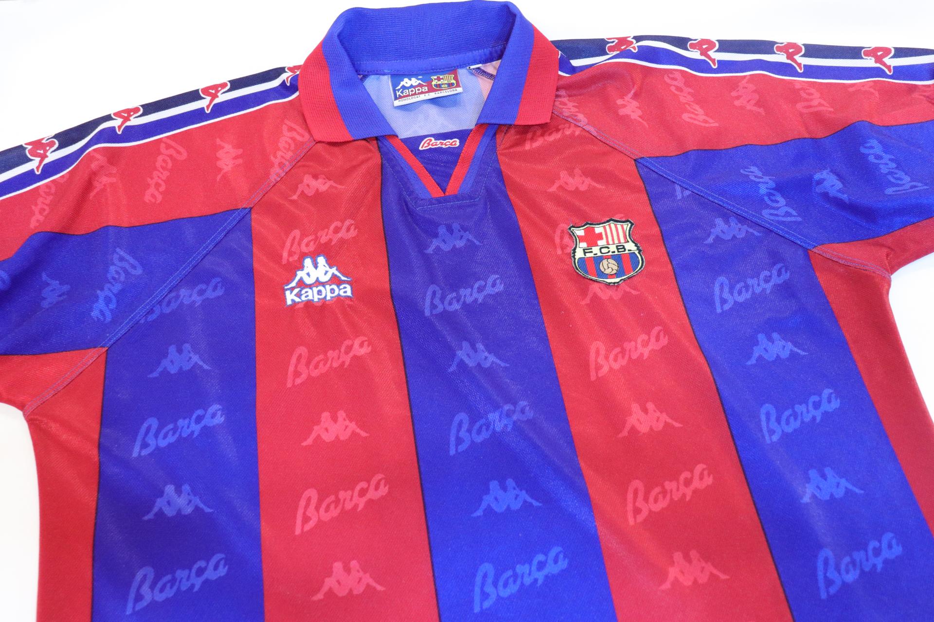 1995-1997 Barcelona Home S/S #9 Ronaldo - XL
