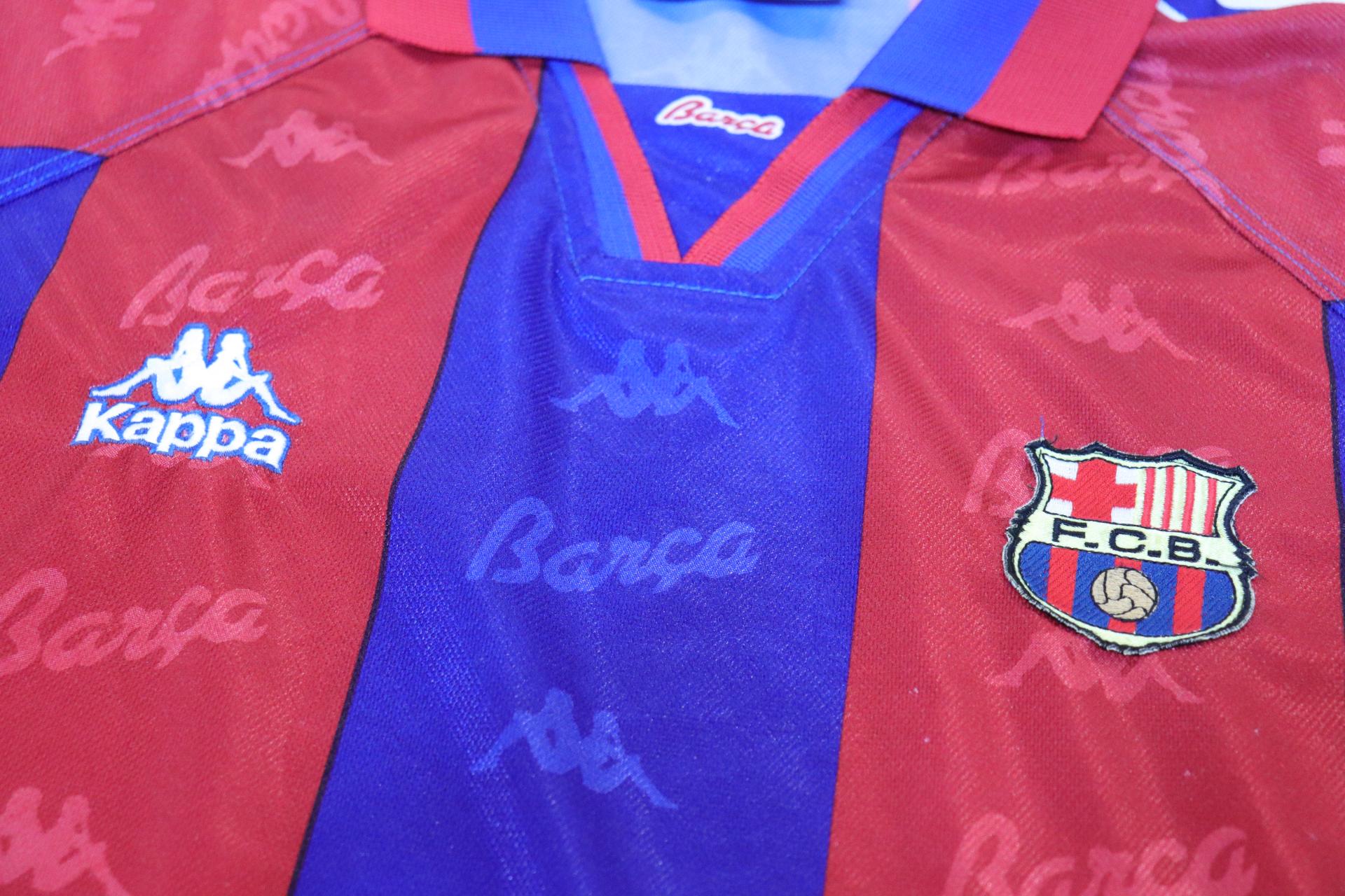 1995-1997 Barcelona Home S/S #9 Ronaldo - XL