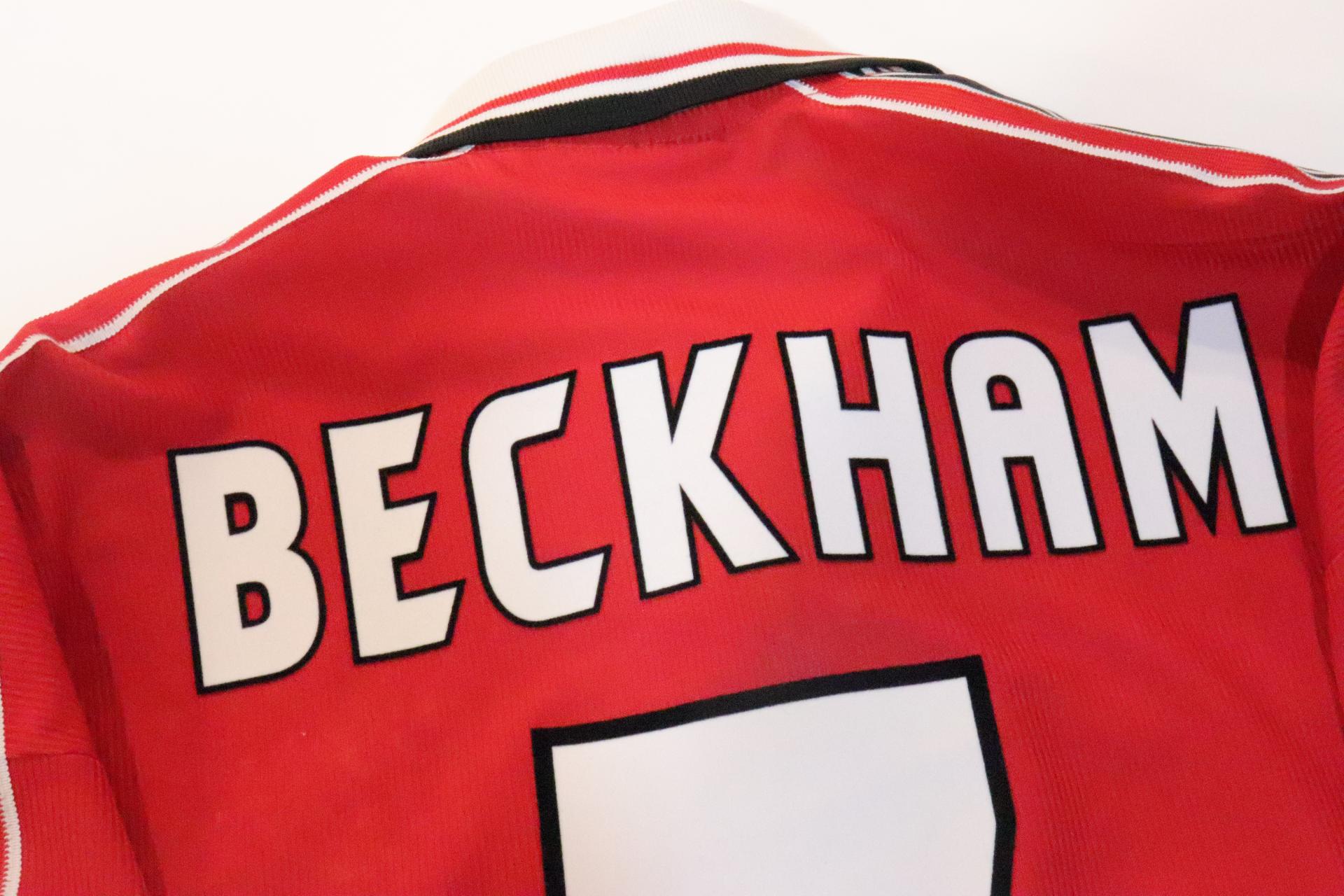 1998-1999 Manchester Utd Home S/S #7 Beckham - L