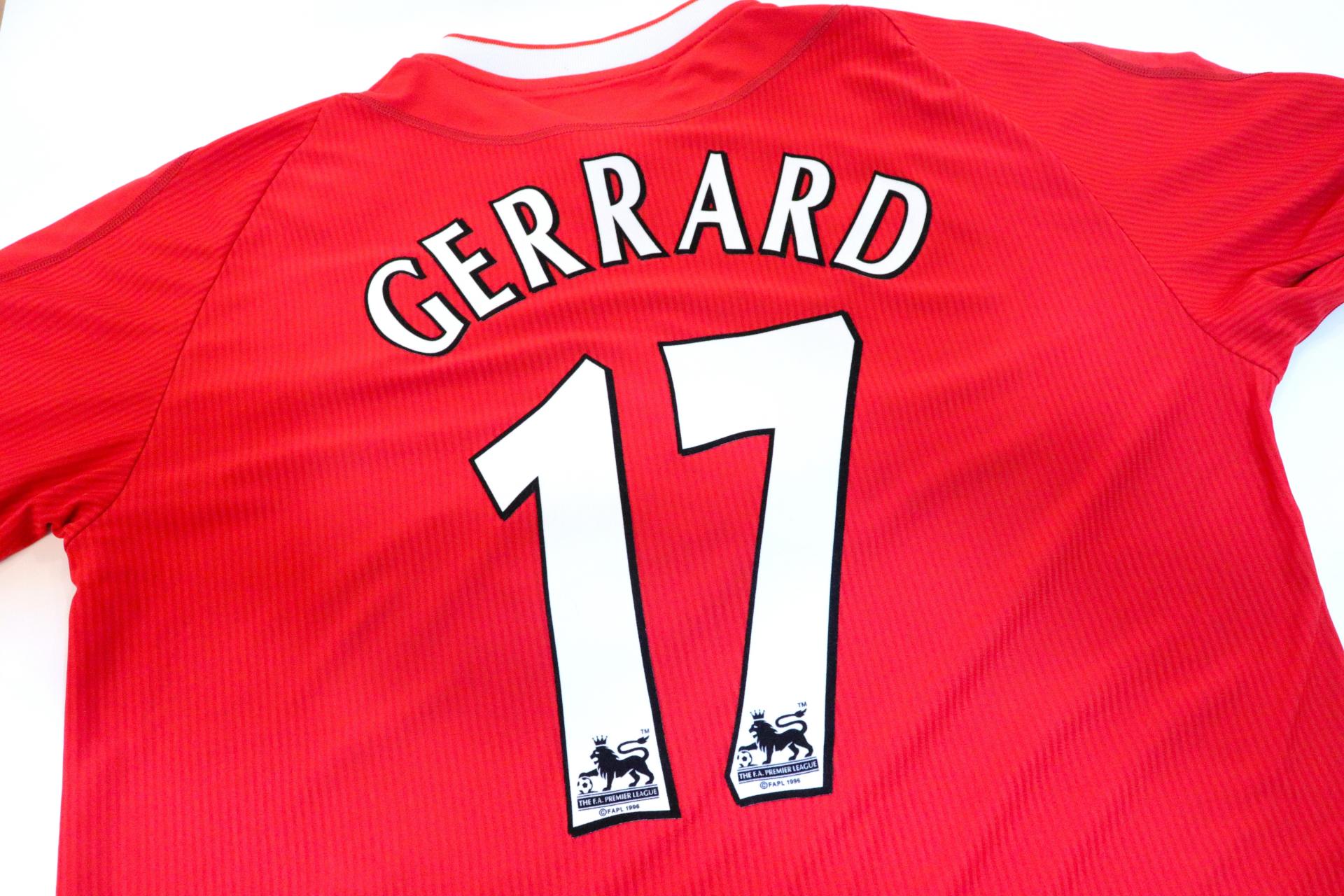 2002-2004 Liverpool Home L/S #17 Gerrard - XL