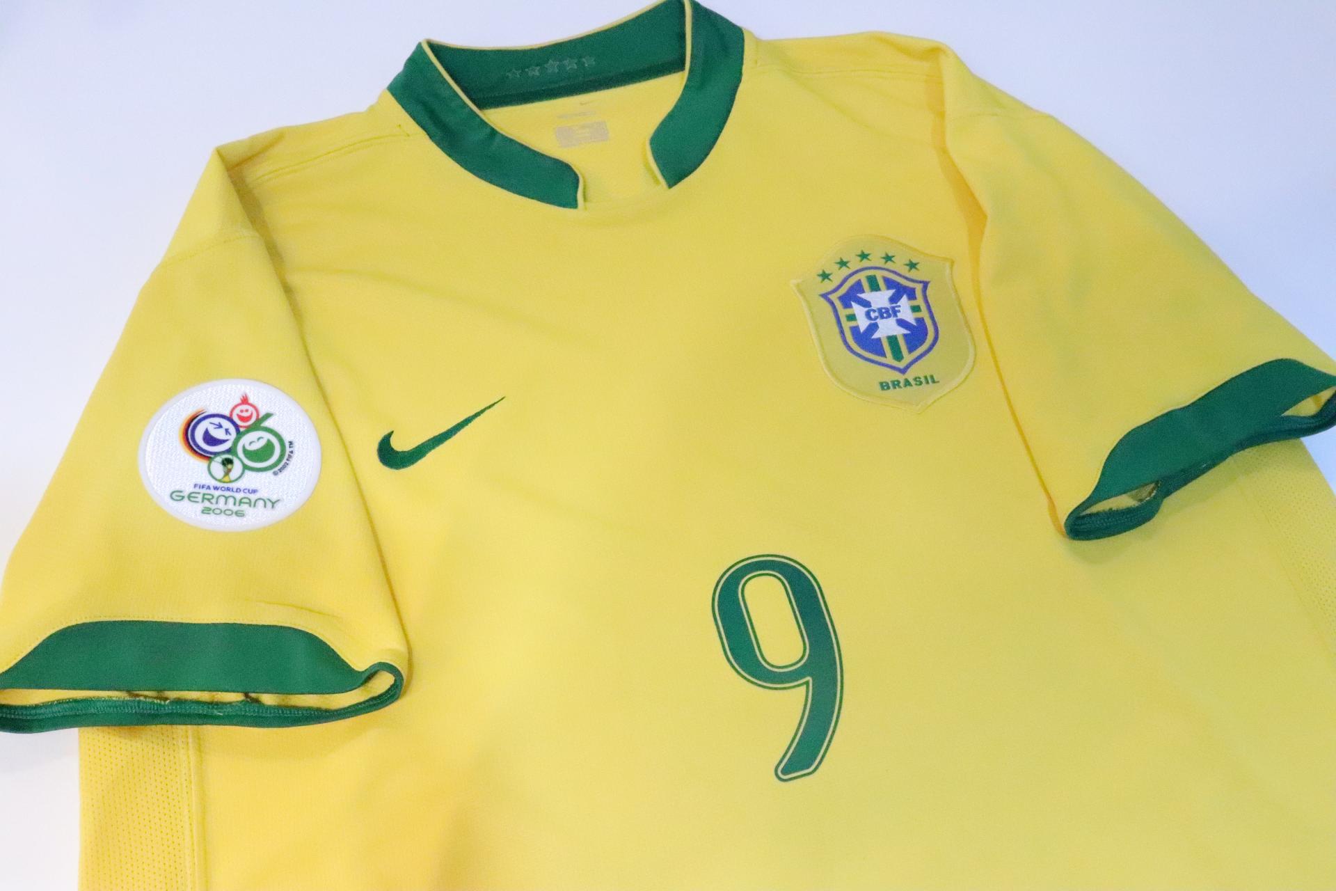 2006-2008 Brazil Home S/S #9 Ronaldo - XL