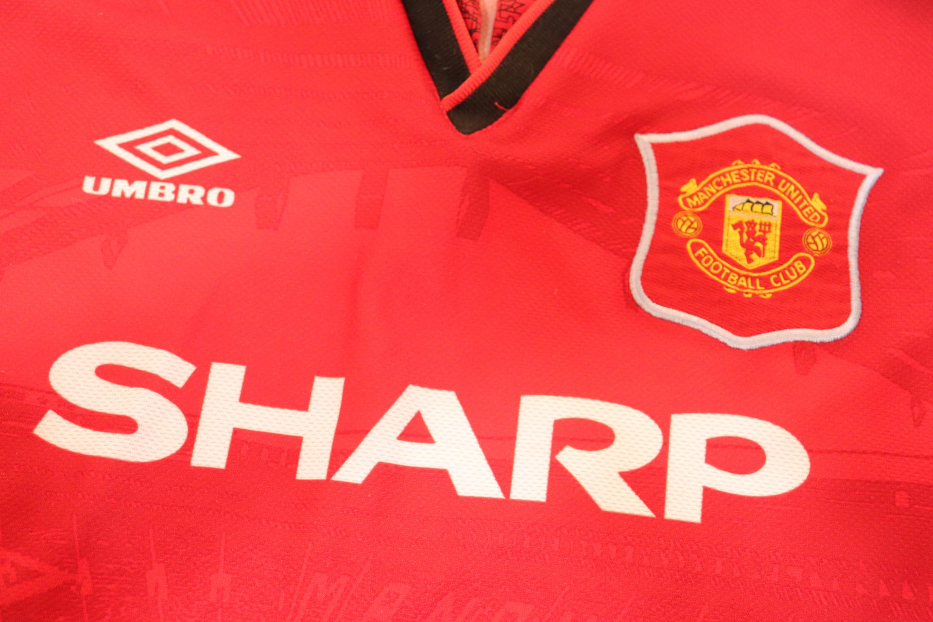 1994-1996 Manchester Utd Home S/S #24 Beckham - XXL