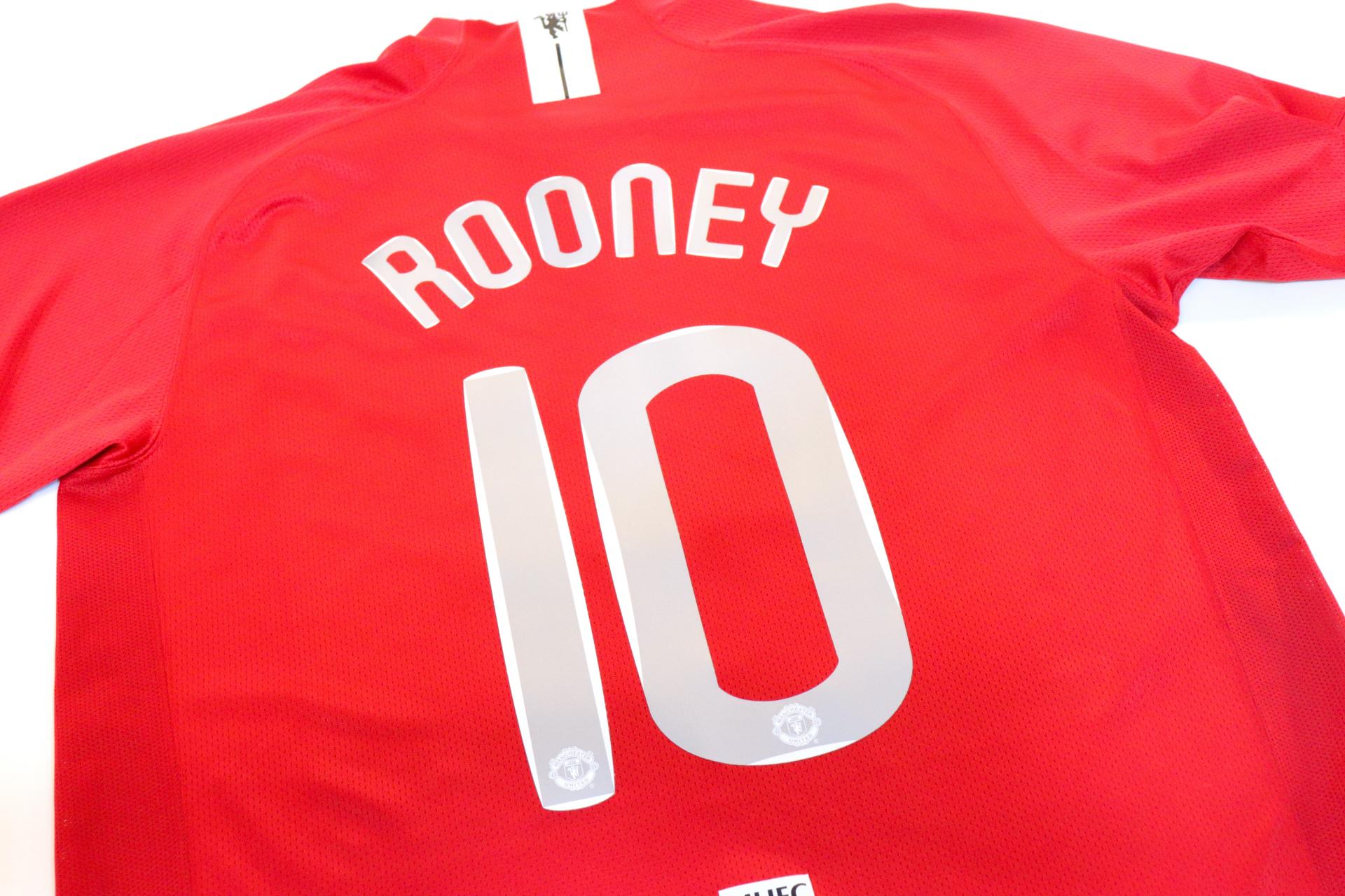 2007-2008 Manchester Utd Home S/S #10 Rooney - XL