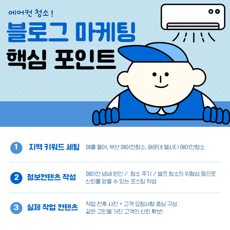 에어컨 청소 서비스 통합 온라인 마케팅 전략과 성공 요인