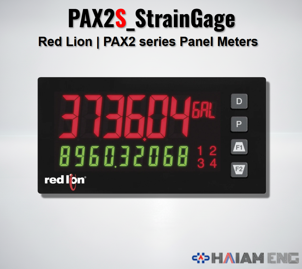 Red Lion PAX2S Strain Gage Panel Meter Load Cell Pressure Sensor