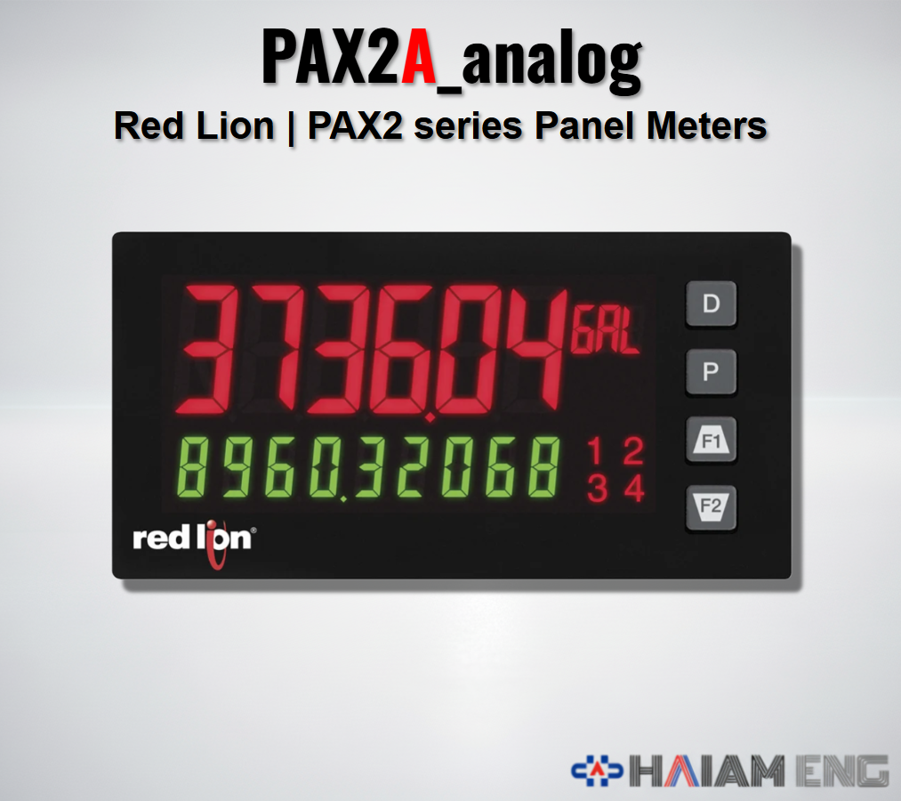 Red Lion PAX2A Dual Line Analog Panel Meter Universal Input