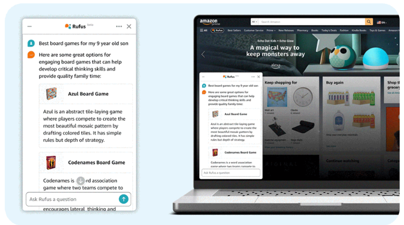 Amazon의 대화형 AI 에이전트 Rufus