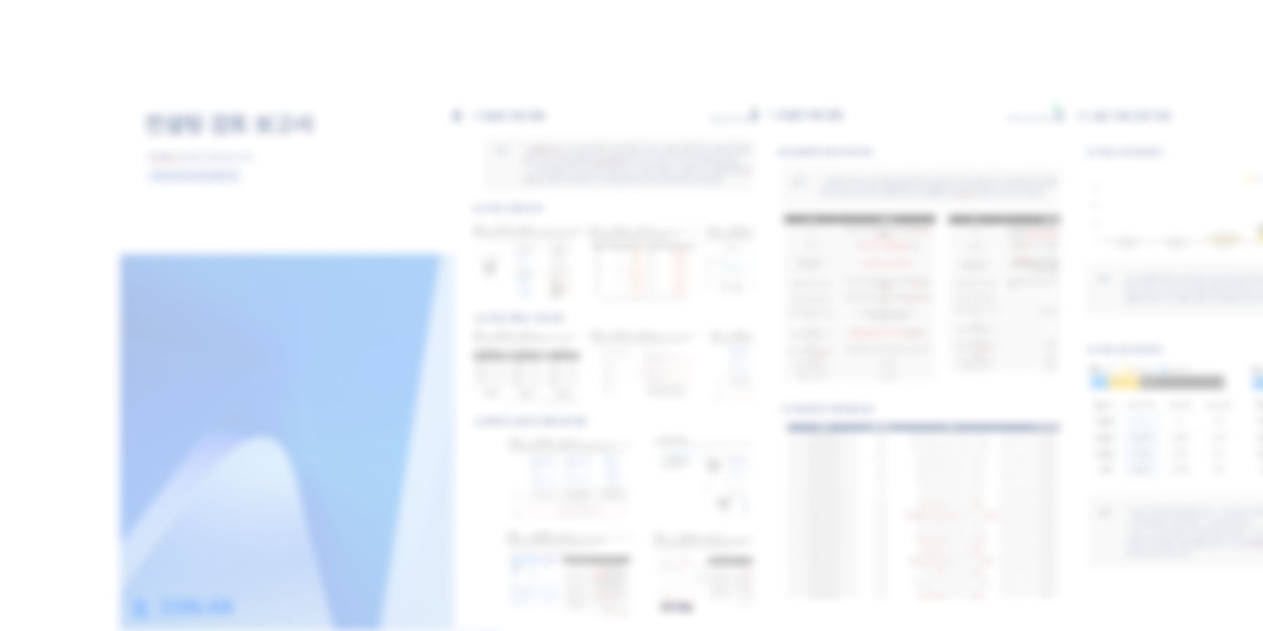 적용 검토 보고서 제공