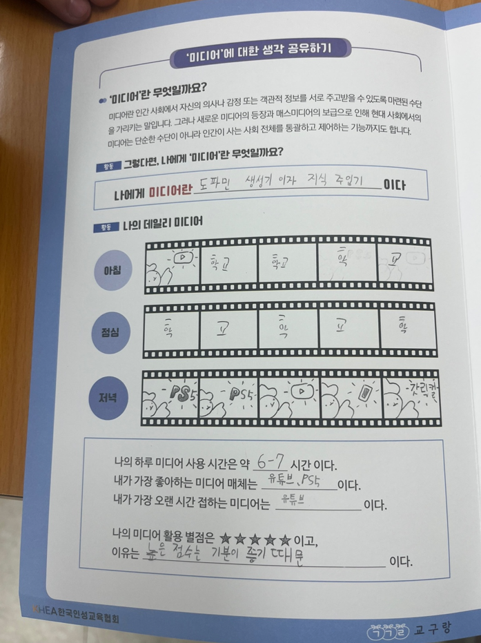 청소년 디지털윤리교육 '인성네티켓' 교구 활용 사례-1