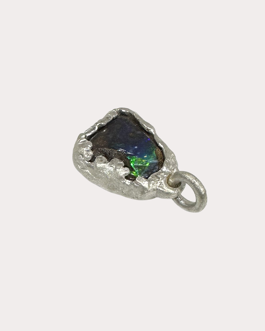 Typical Foundation / Boulder Opal Ring Necklace