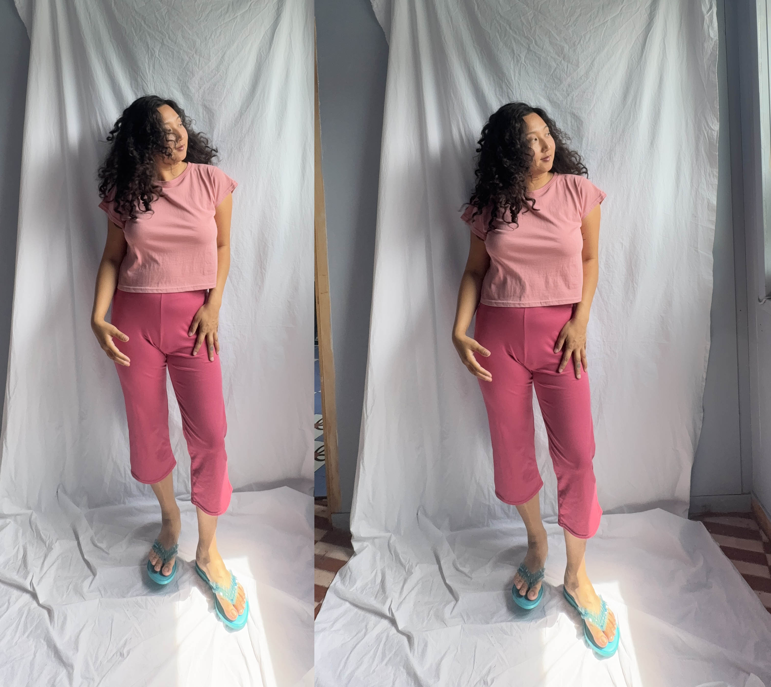 Color Capris_raspberry