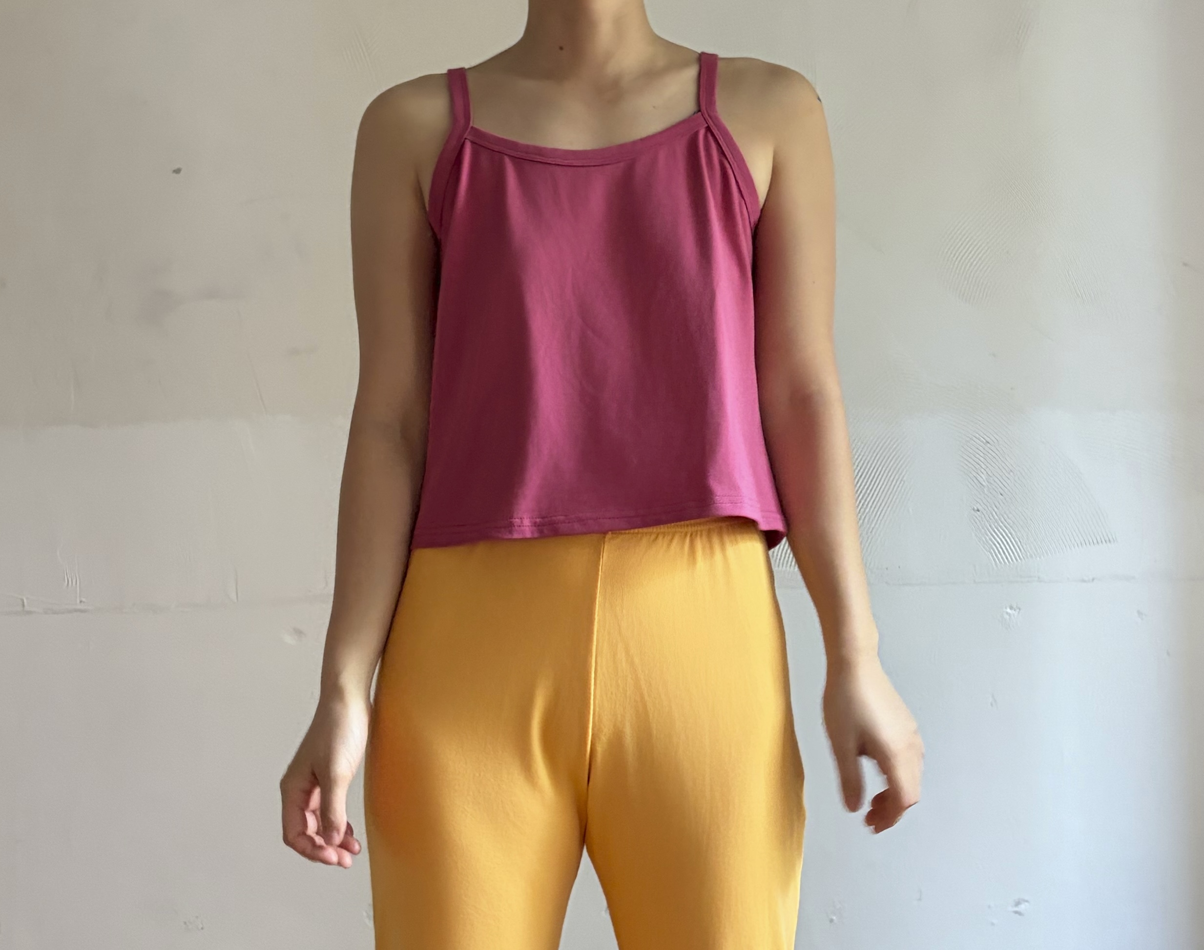 summer tank top_raspberry pink