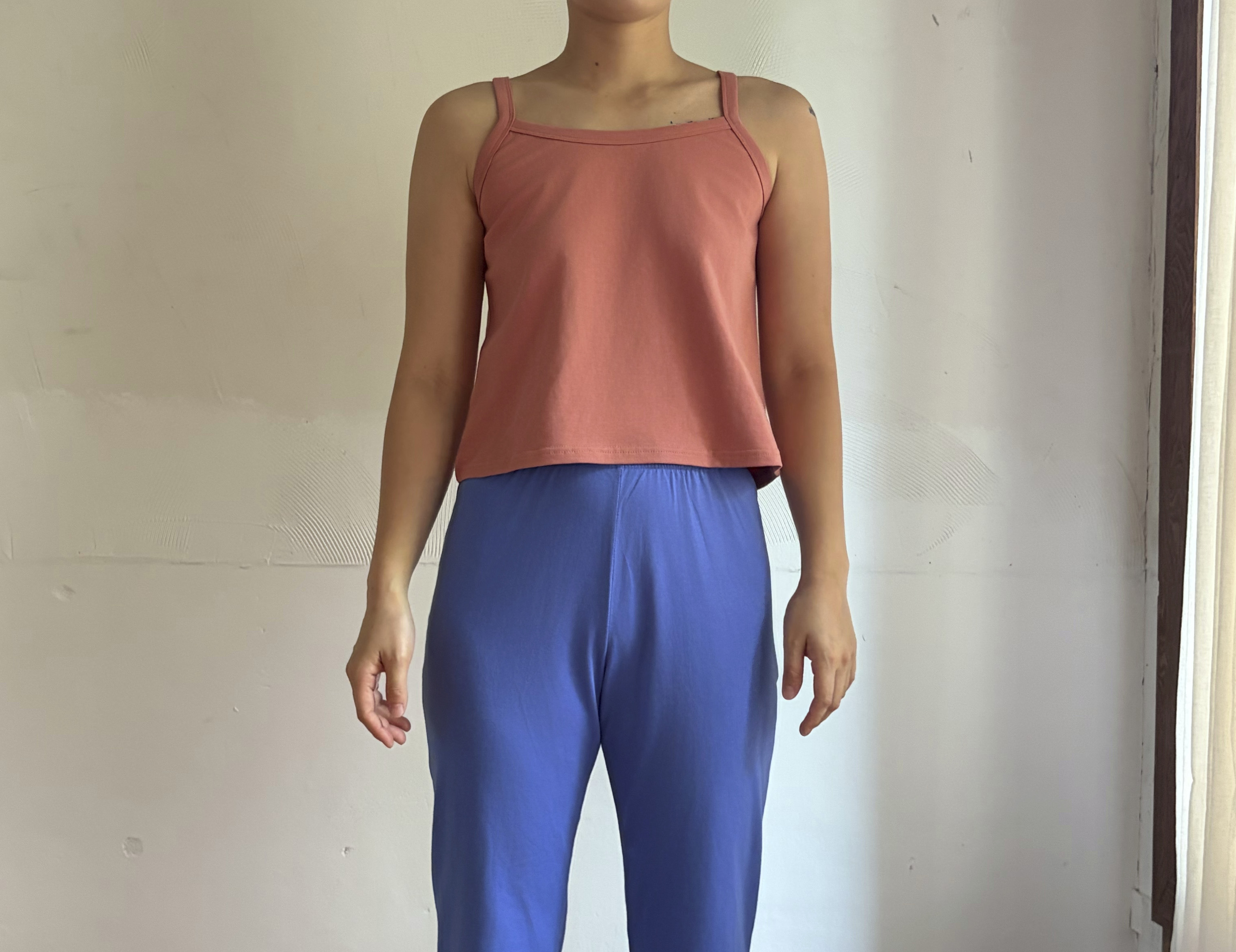 summer tank top_apricot