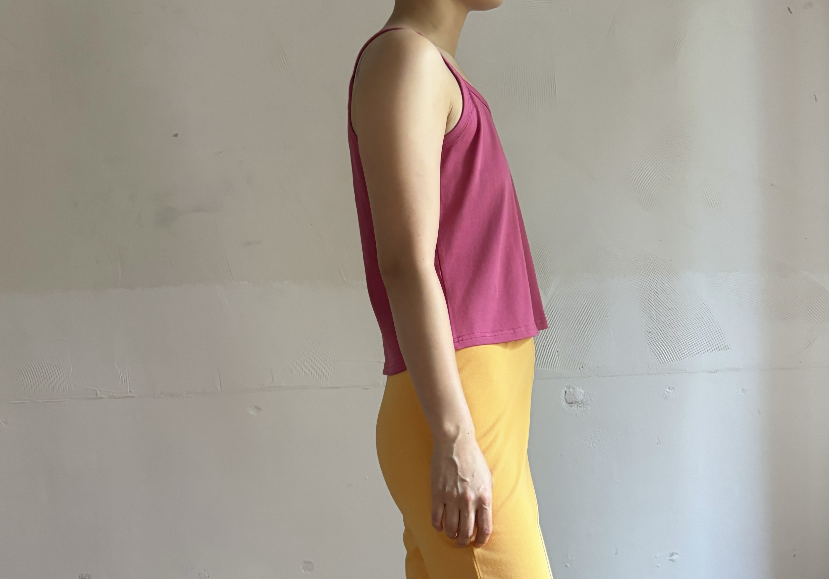 summer tank top_raspberry pink