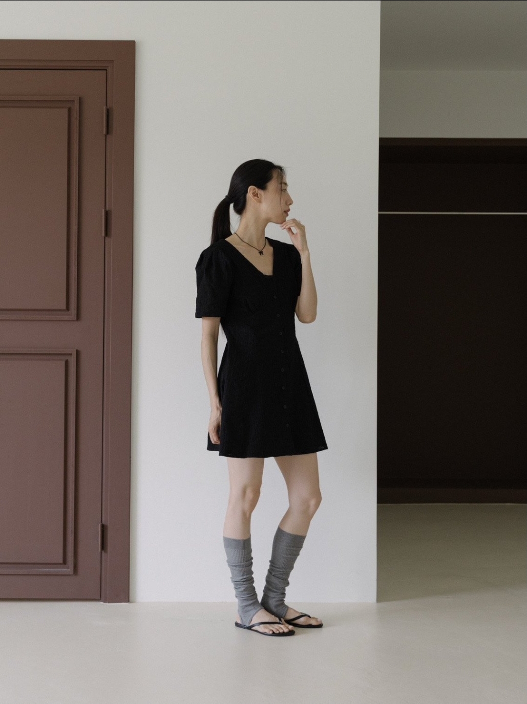 신상 프랑 자수 미니 원피스 데일리룩 여행룩 출근룩 국내생산