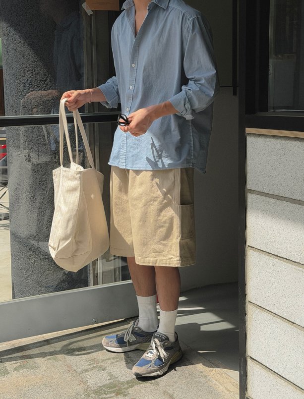신상 버뮤다 팬츠 바지 데일리룩 루즈핏