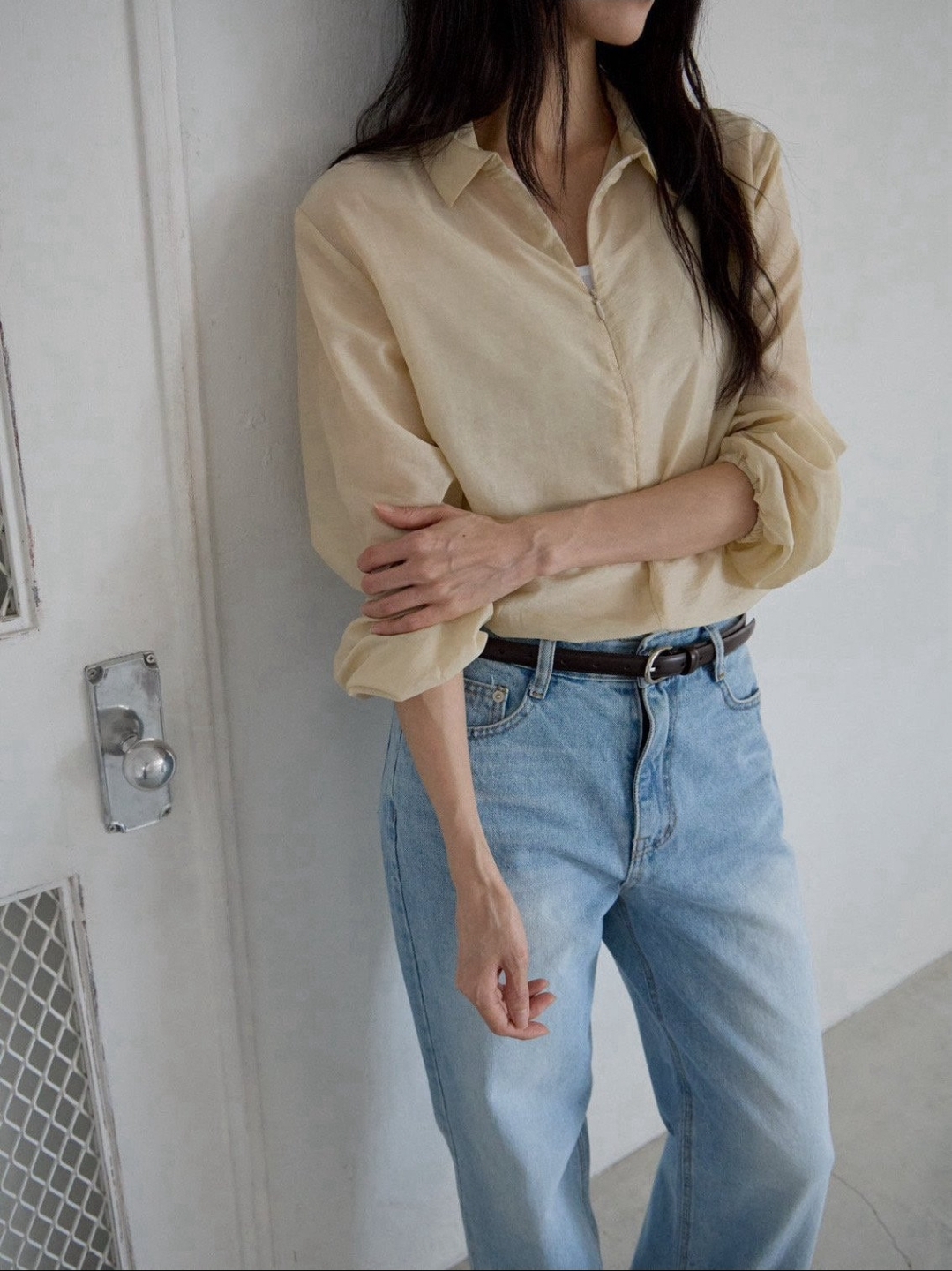 신상 릴렉스 스트레이트 링사 데님 청바지 바지 데일리룩 여행룩 출근룩 국내생산