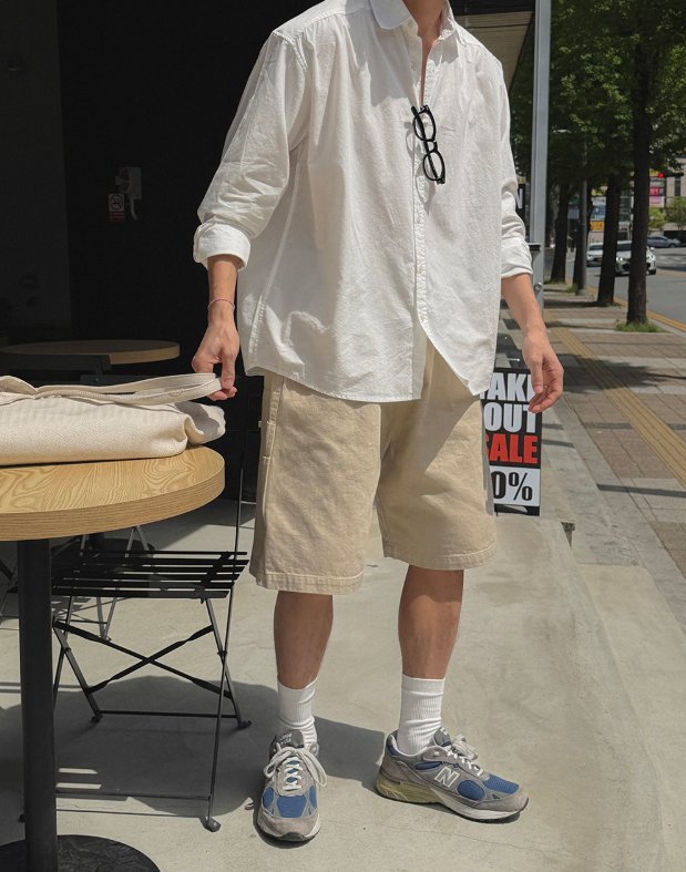 신상 버뮤다 팬츠 바지 데일리룩 루즈핏