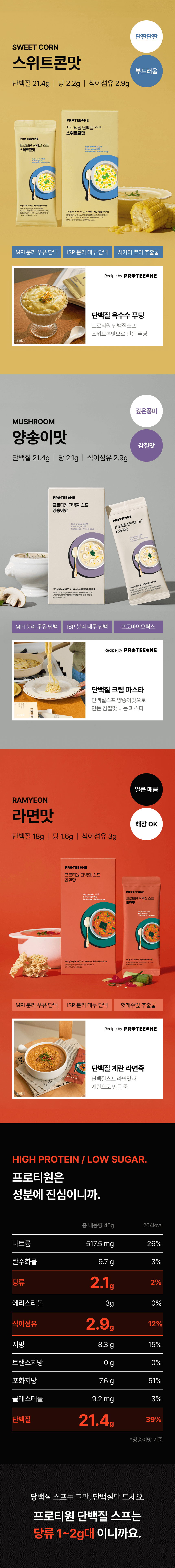 [임직원용] 프로티원 단백질 스프 3종 (5팩)