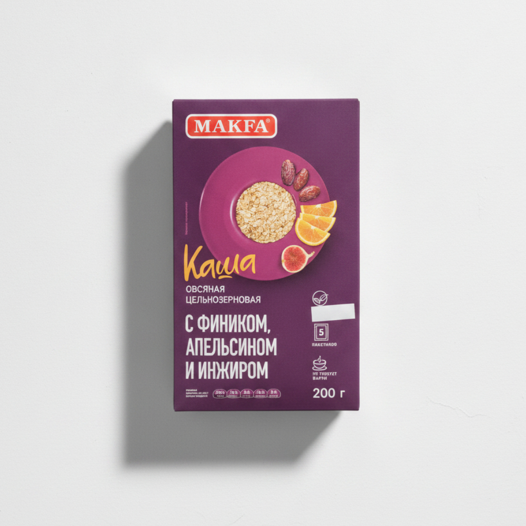 [019655] MAKFA Каша овсяная с фиником 200g