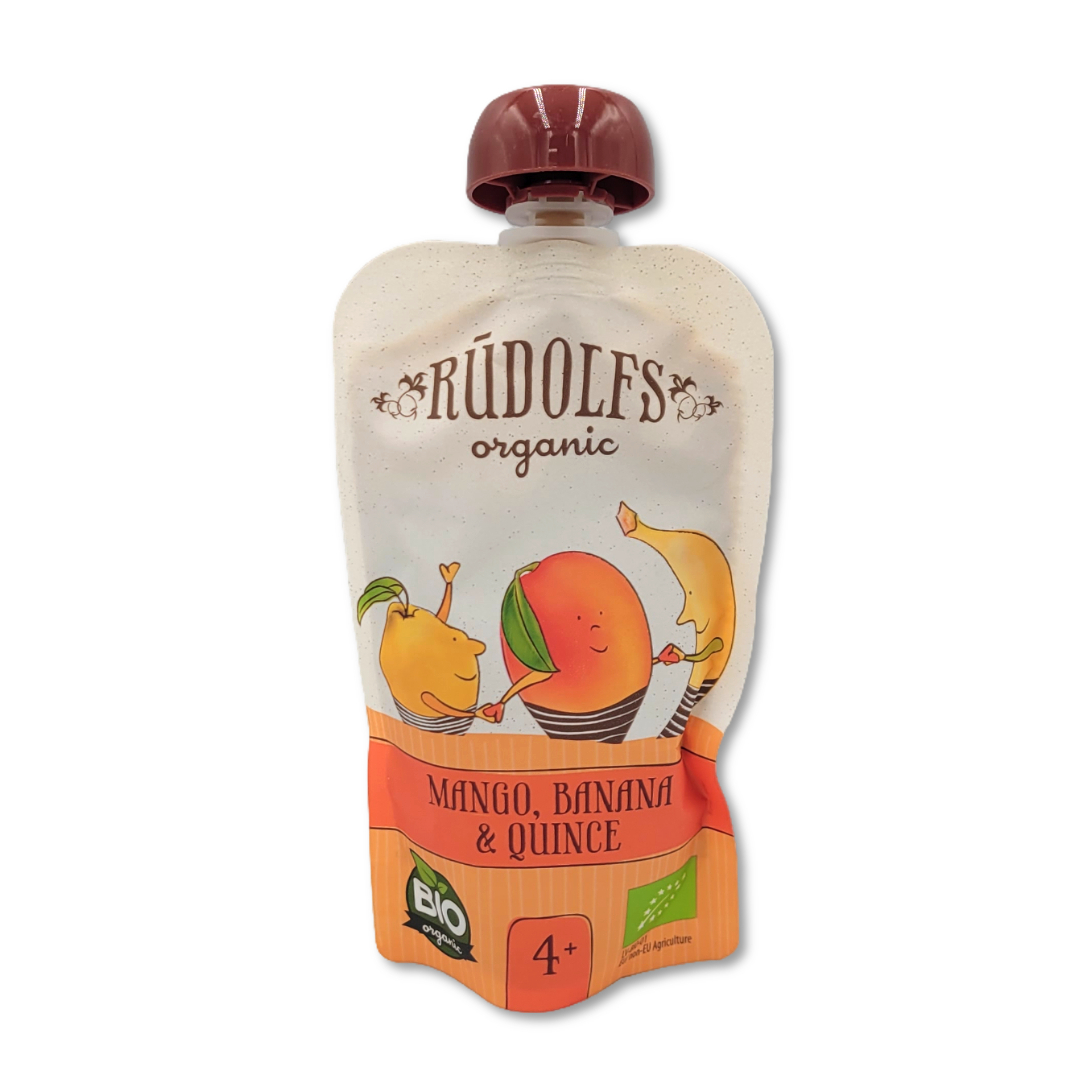 [940907] Rudolfs фруктовое пюре (яблоко, банан, смородина) 110g