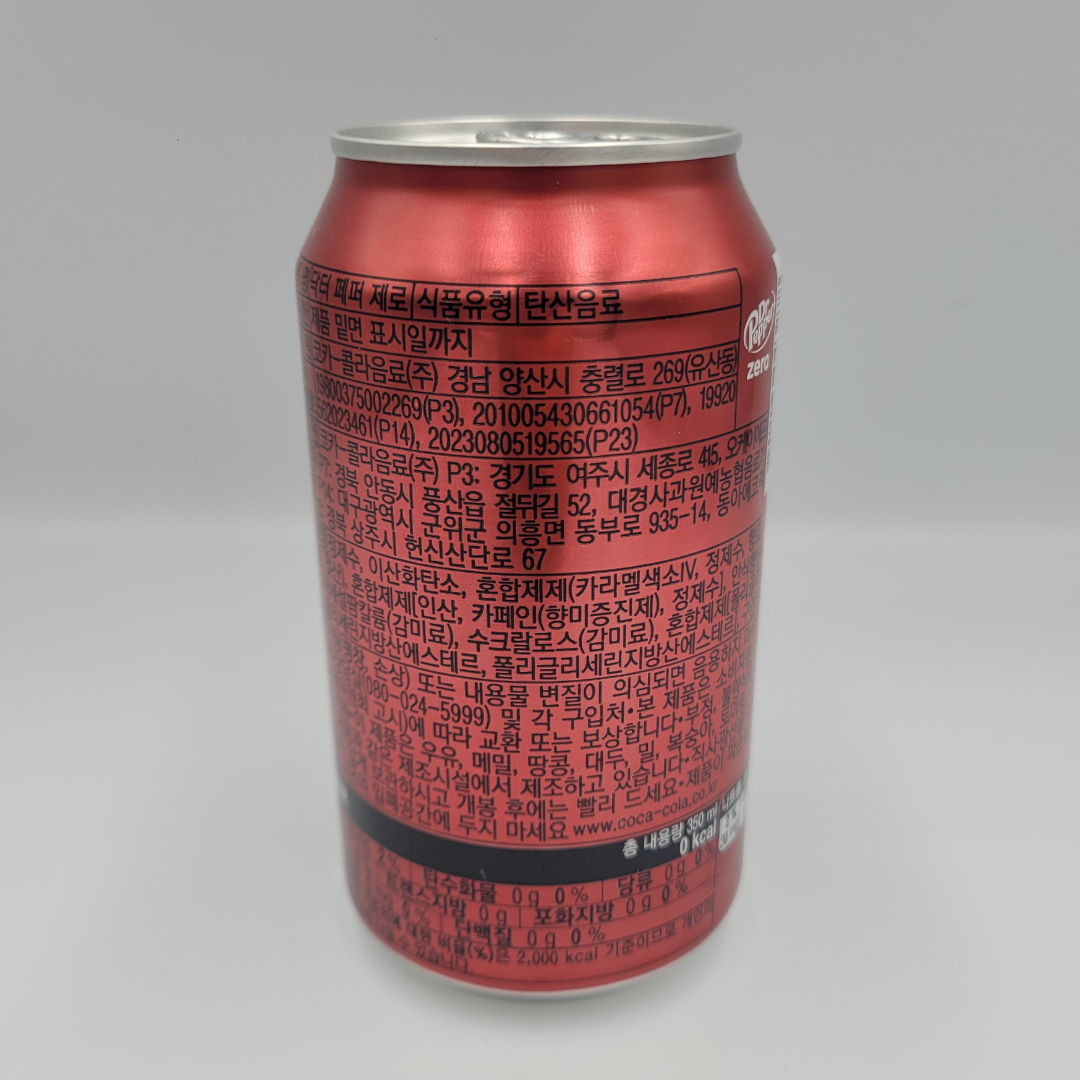 [043278] 닥터페퍼 제로 캔 355ml