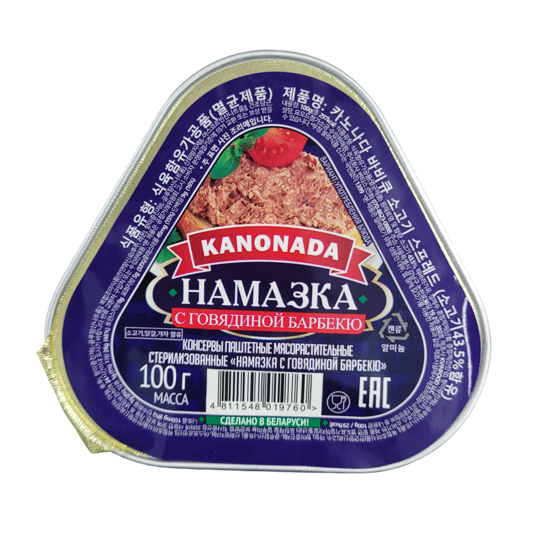 [019760] KANONADA Намазка говядина барбекю 100g