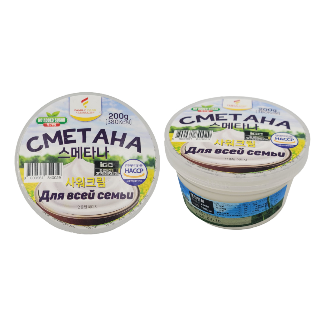 [840029] ФЭМИЛИ ФУД Сметана 200g