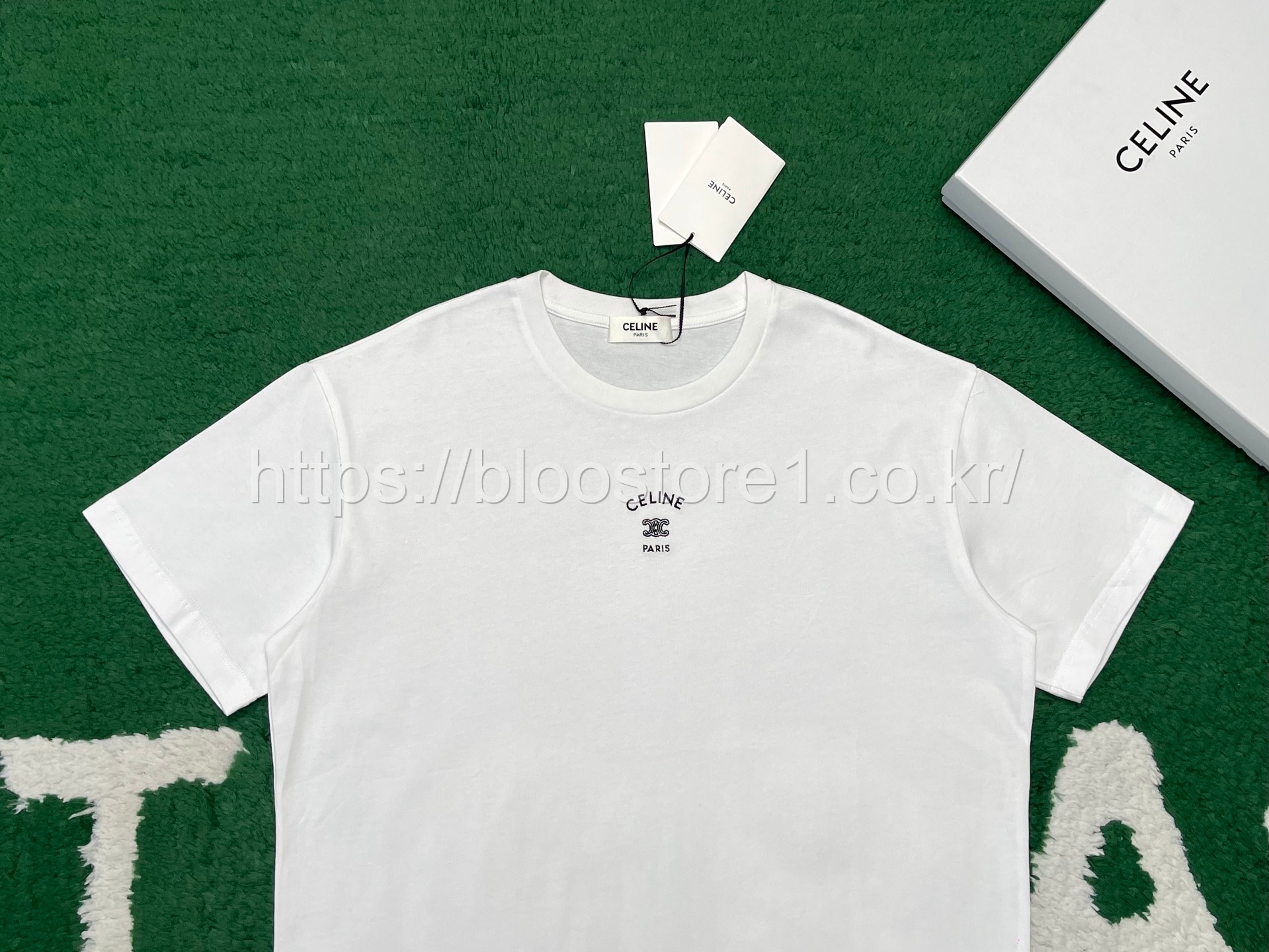 셀린느 코튼 저지 루즈 티셔츠 3color (블랙) (그레이) (화이트)