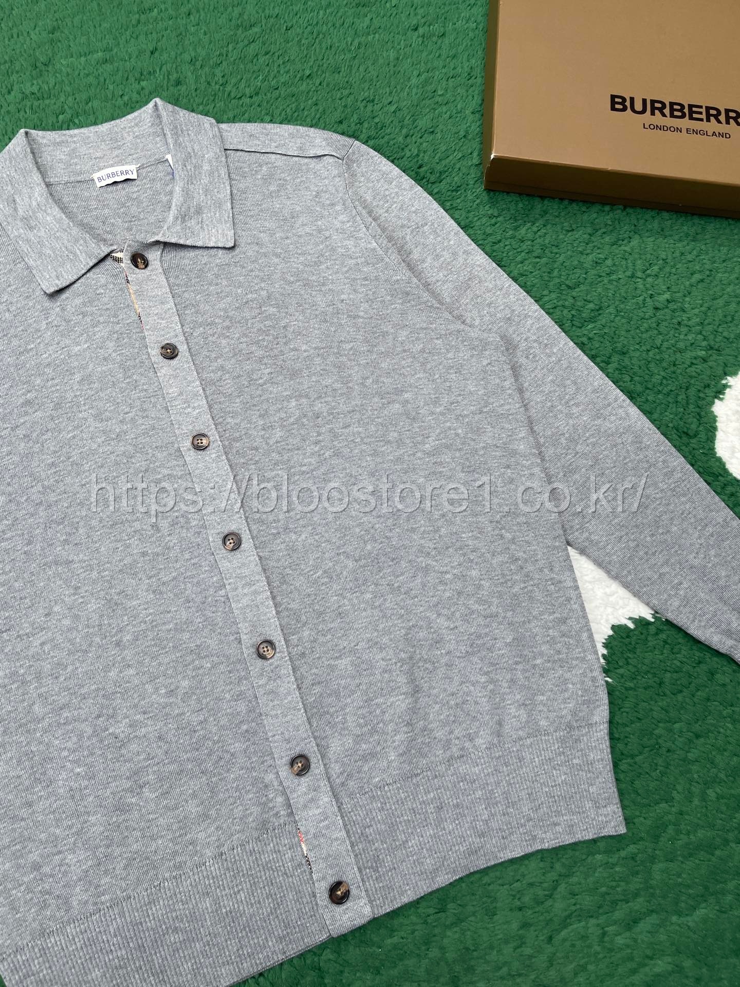 버버리 울 가디건 2color (블랙) (가디건)