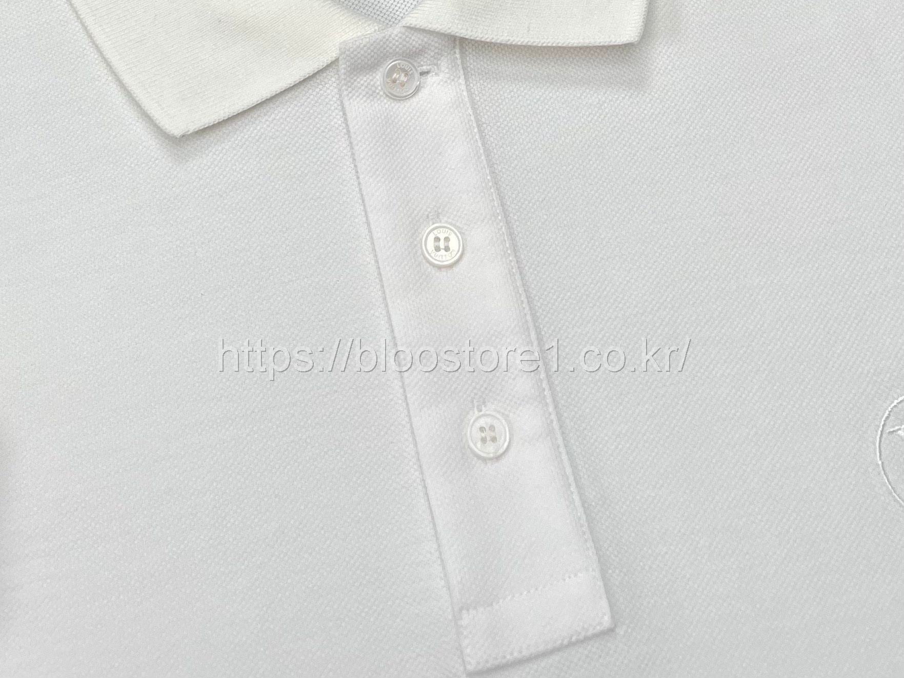 루이비통 클래식 쇼트 슬리브 피케 폴로 셔츠 2color (블랙) (화이트)