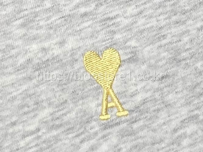 아미 디 꾀흐 머서라이즈드 티셔츠 2color (그레이) (화이트)