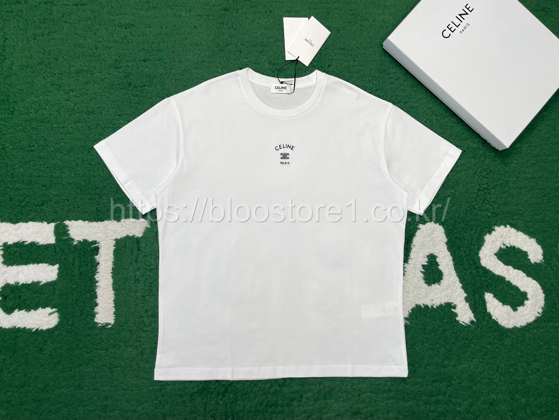 셀린느 코튼 저지 루즈 티셔츠 3color (블랙) (그레이) (화이트)