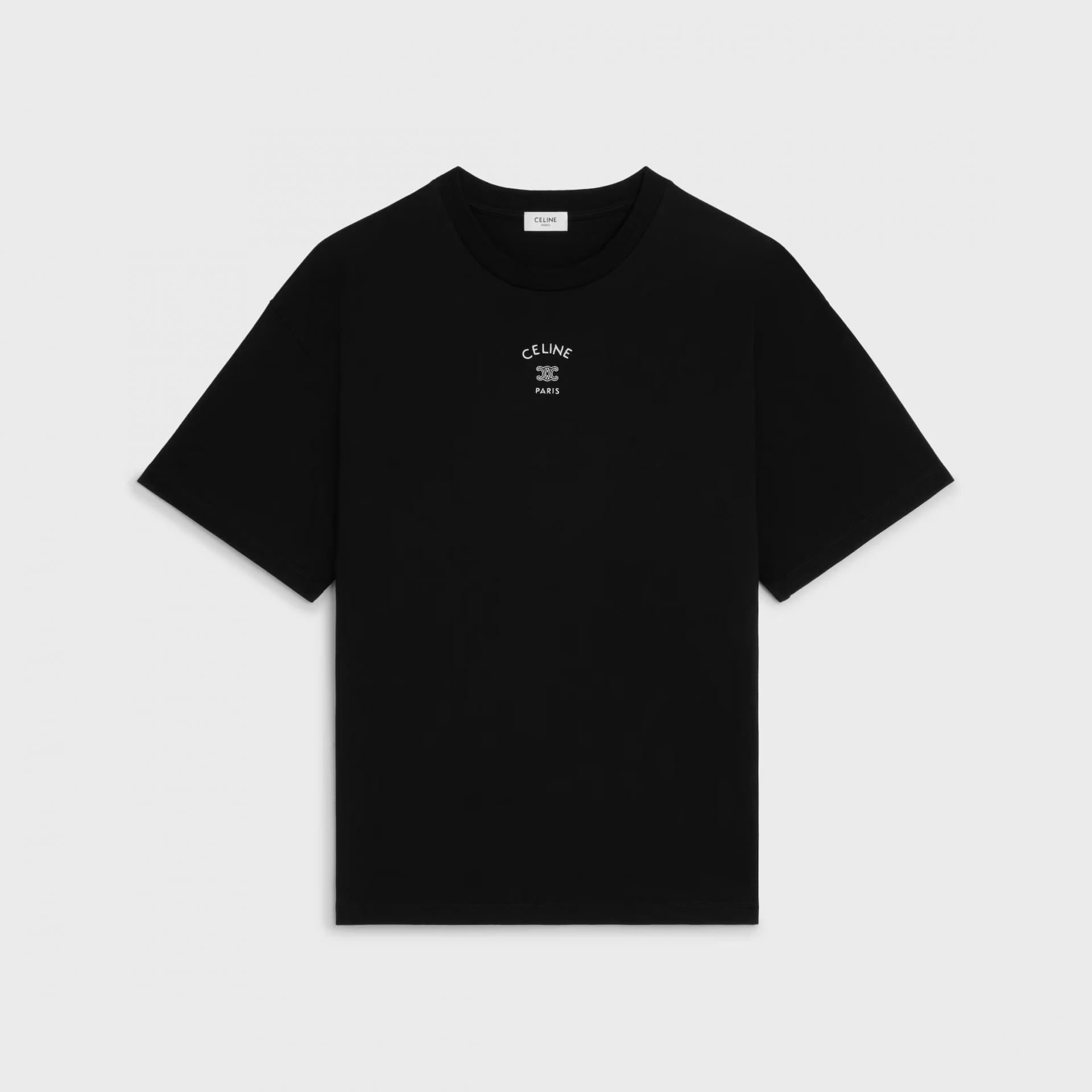 셀린느 코튼 저지 루즈 티셔츠 3color (블랙) (그레이) (화이트)